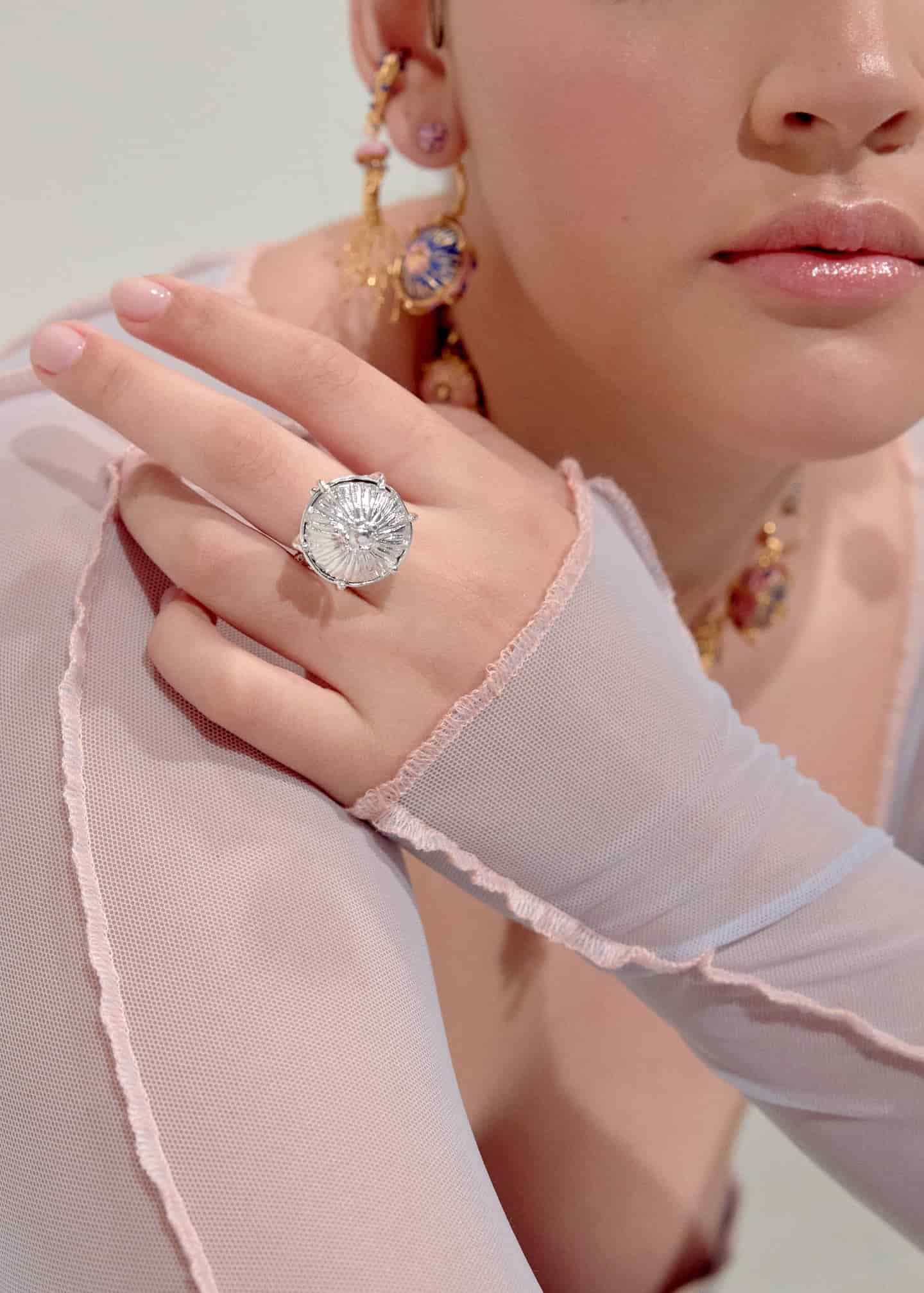 Anillo sombrerito maxi Plata - miniatura 2