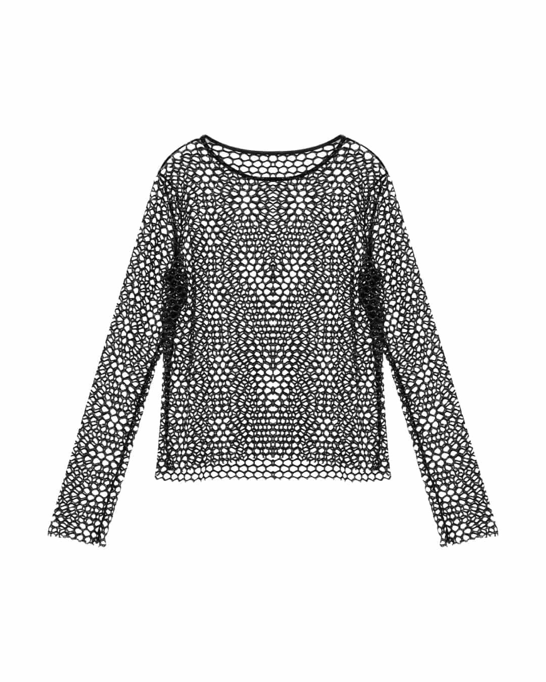 Blusa en malla - VENUS NEGRA: Talla L - miniatura 2