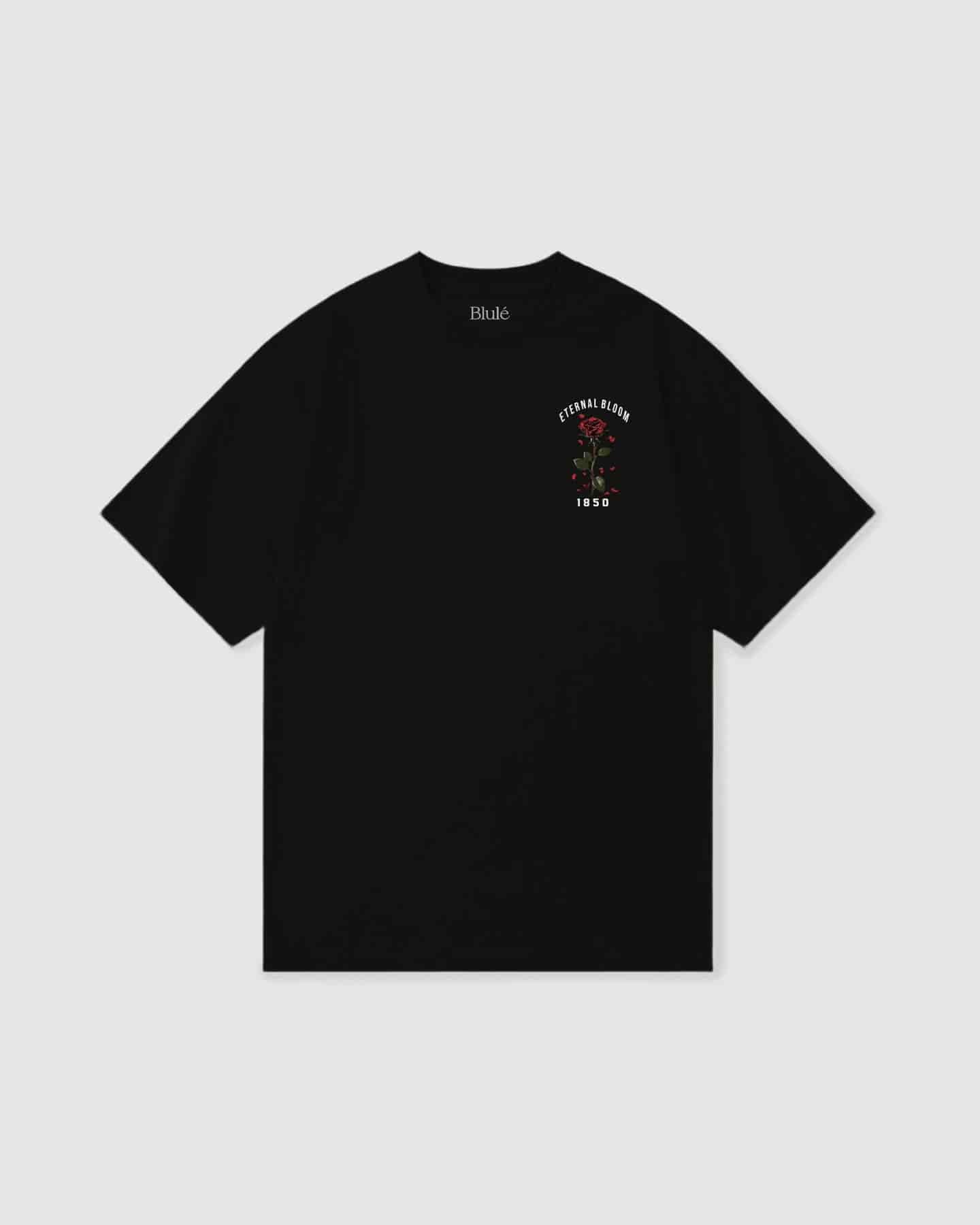 Oversized T Shirt Eternal Bloom Black - miniatura 2