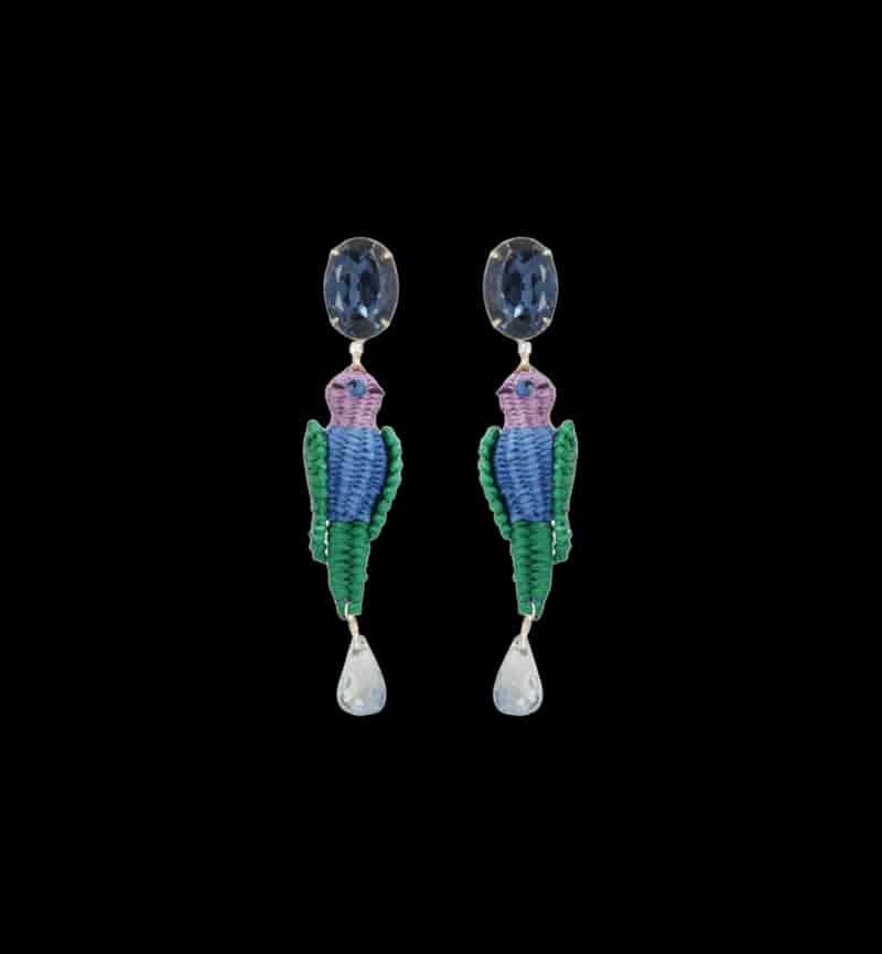 HUMMING BIRD EARRINGS - miniatura 1