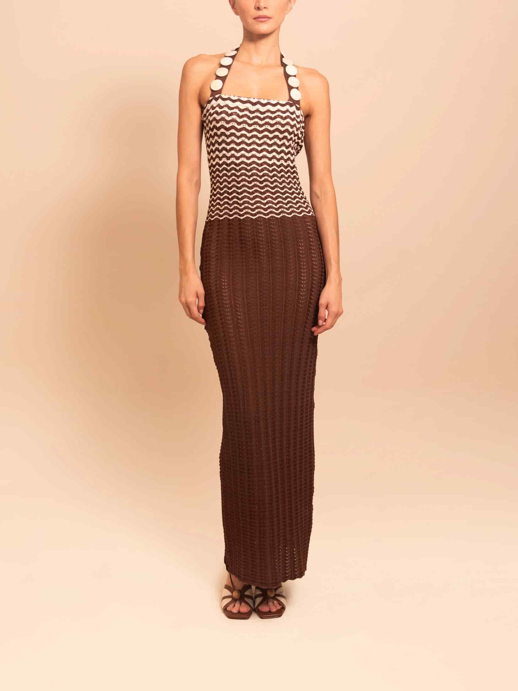 NERIAH DRESS ESPRESSO - miniatura 2