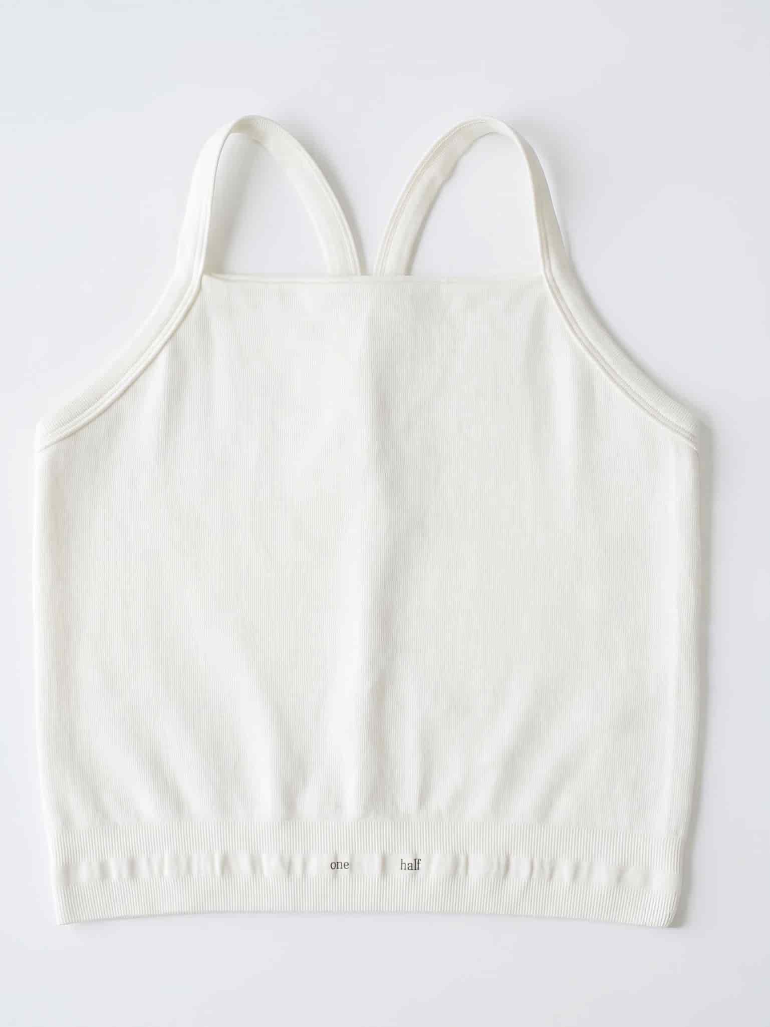 BOX SEAMLESS TANK TOP - IVORY - miniatura 5