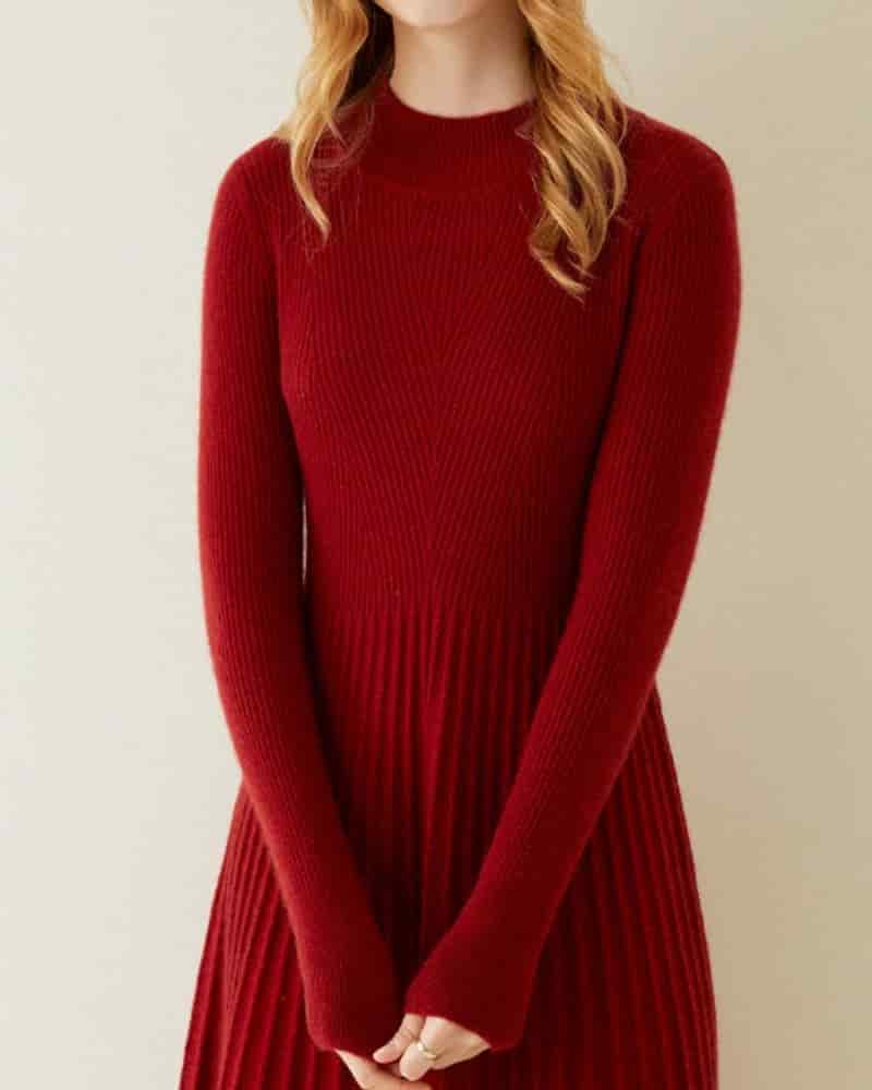 Pure Cashmere Flare Dress - miniatura 3