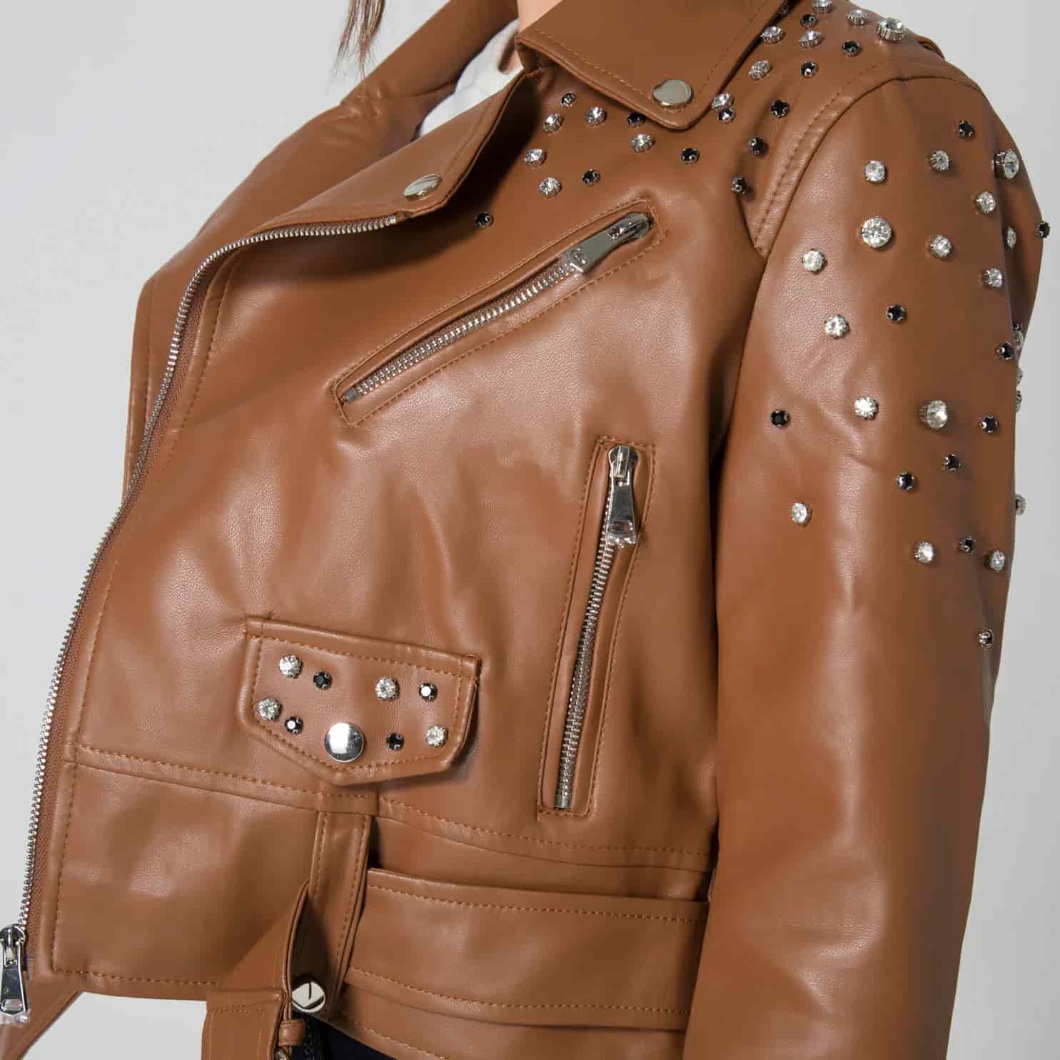 Chaqueta Sintetica Biker Crystal - miniatura 21