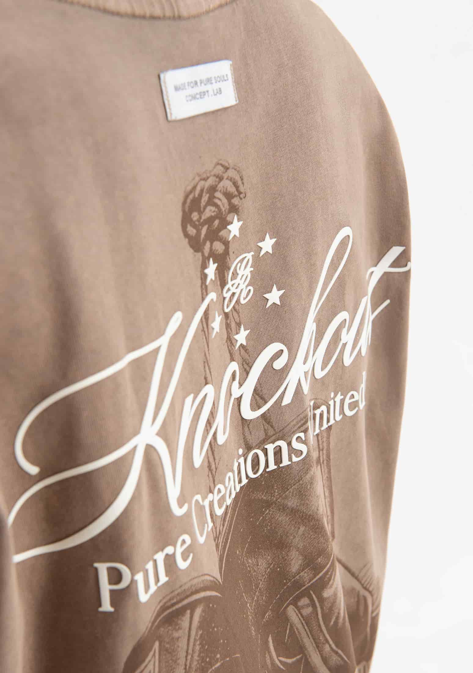 knockout brown gloves T-shirt - miniatura 19