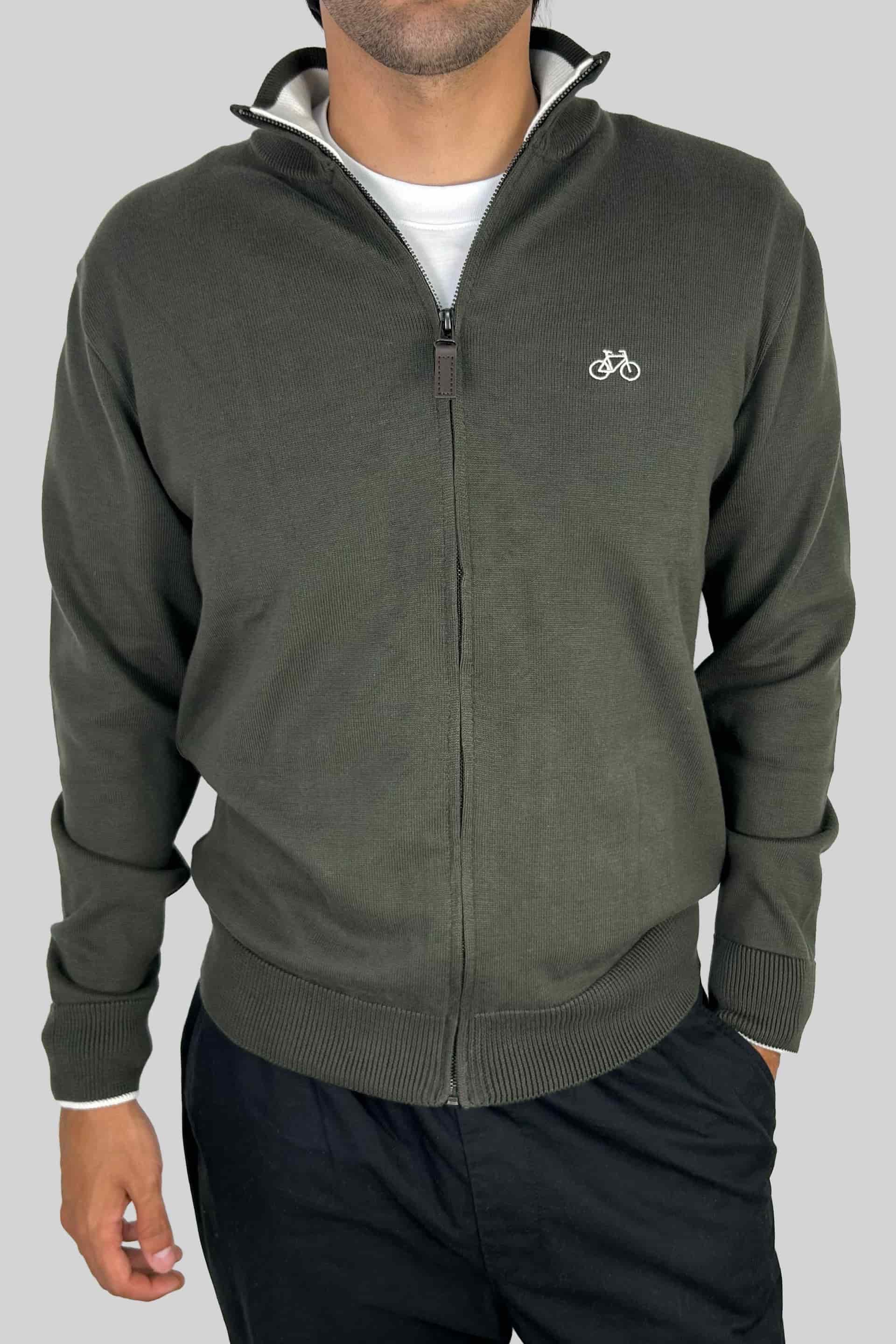 SACO FULL ZIP OLIVE - miniatura 1