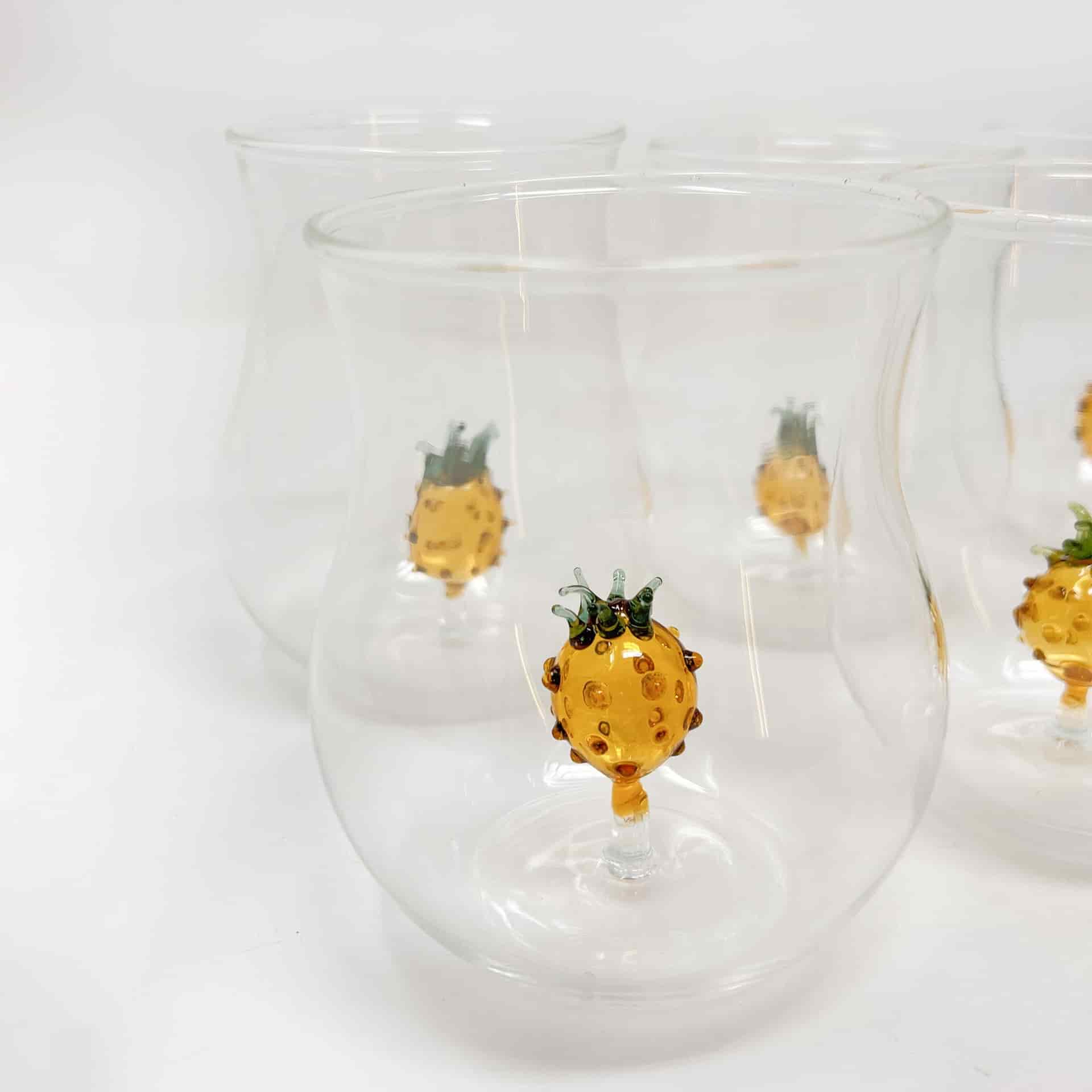 Set De Vasos Piña Clasica - miniatura 2