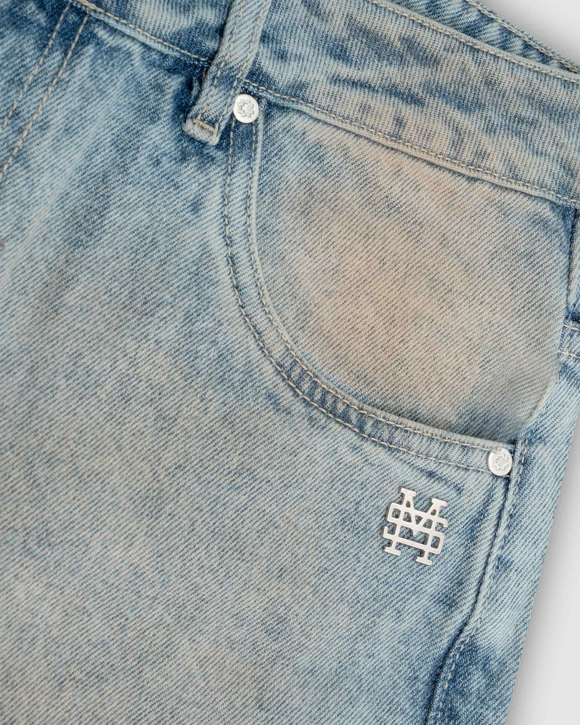 Straight Fit Rally Jeans - Dirty Blue - miniatura 4