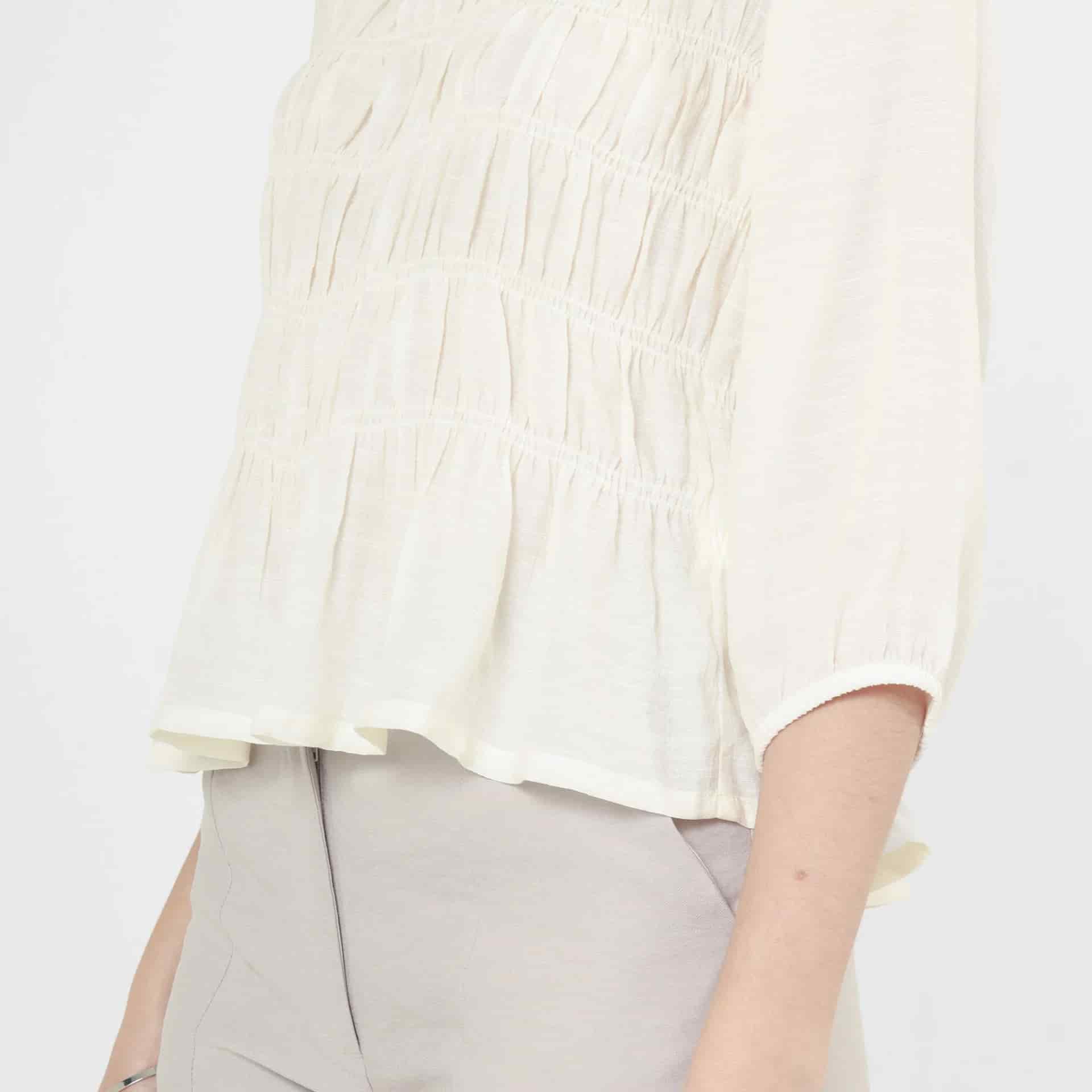 Blusa Cuello Redondo Manga 3Cuartos - miniatura 4