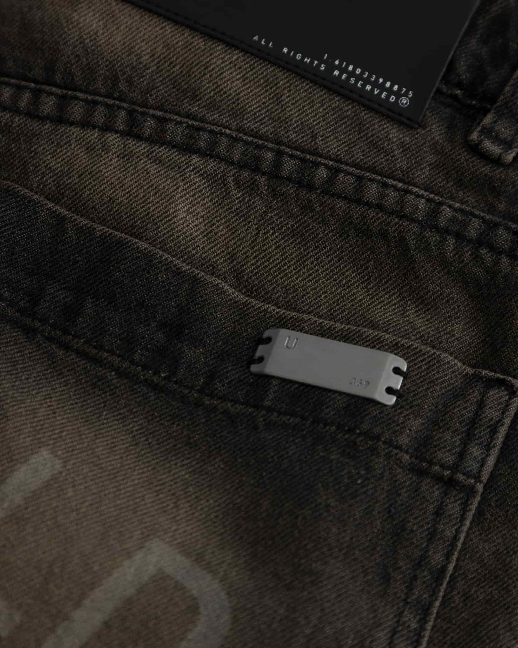 W Line Basic Wide Jeans Dirty Black - miniatura 6