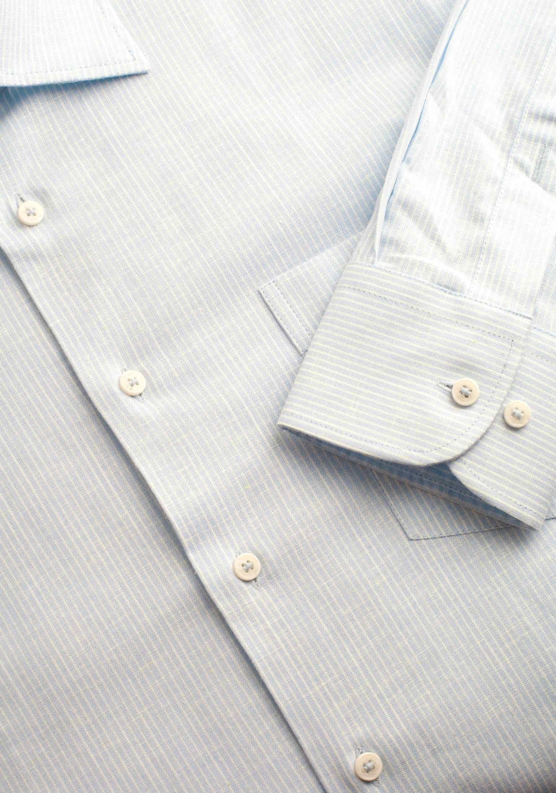 Camisa H CI Jamaica Rayas Delg Azul Claro - miniatura 6