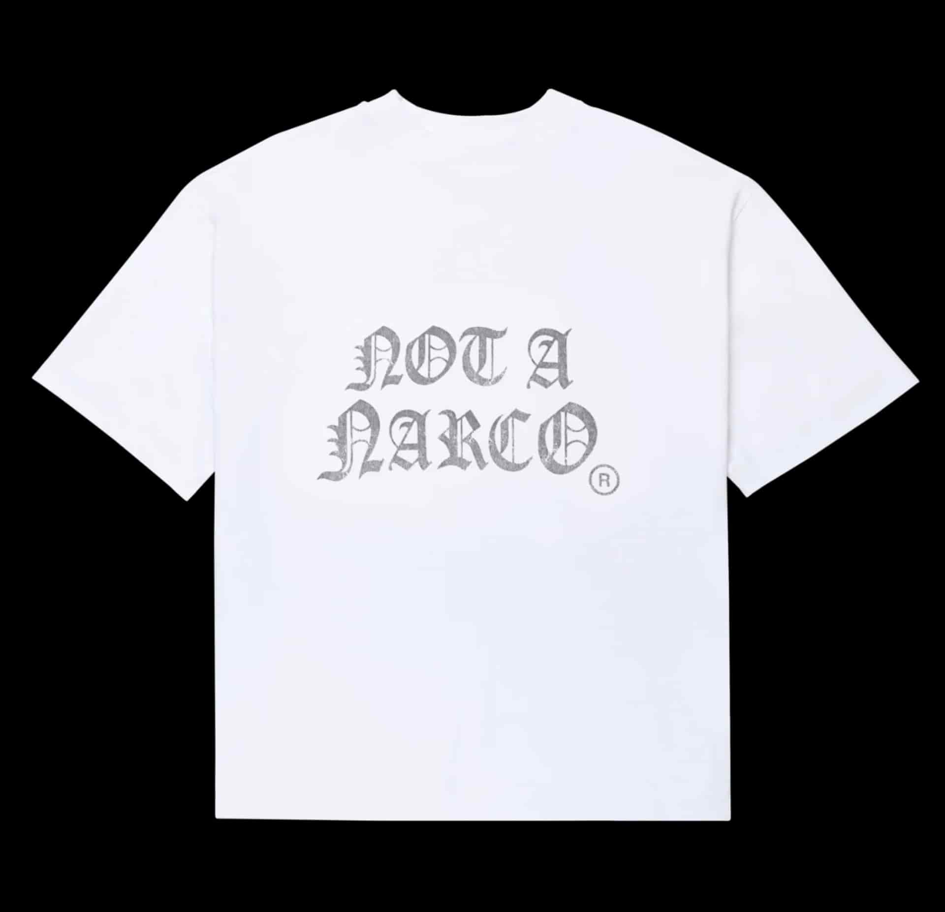 NOT A NARCO WHITE T-SHIRT - miniatura 5