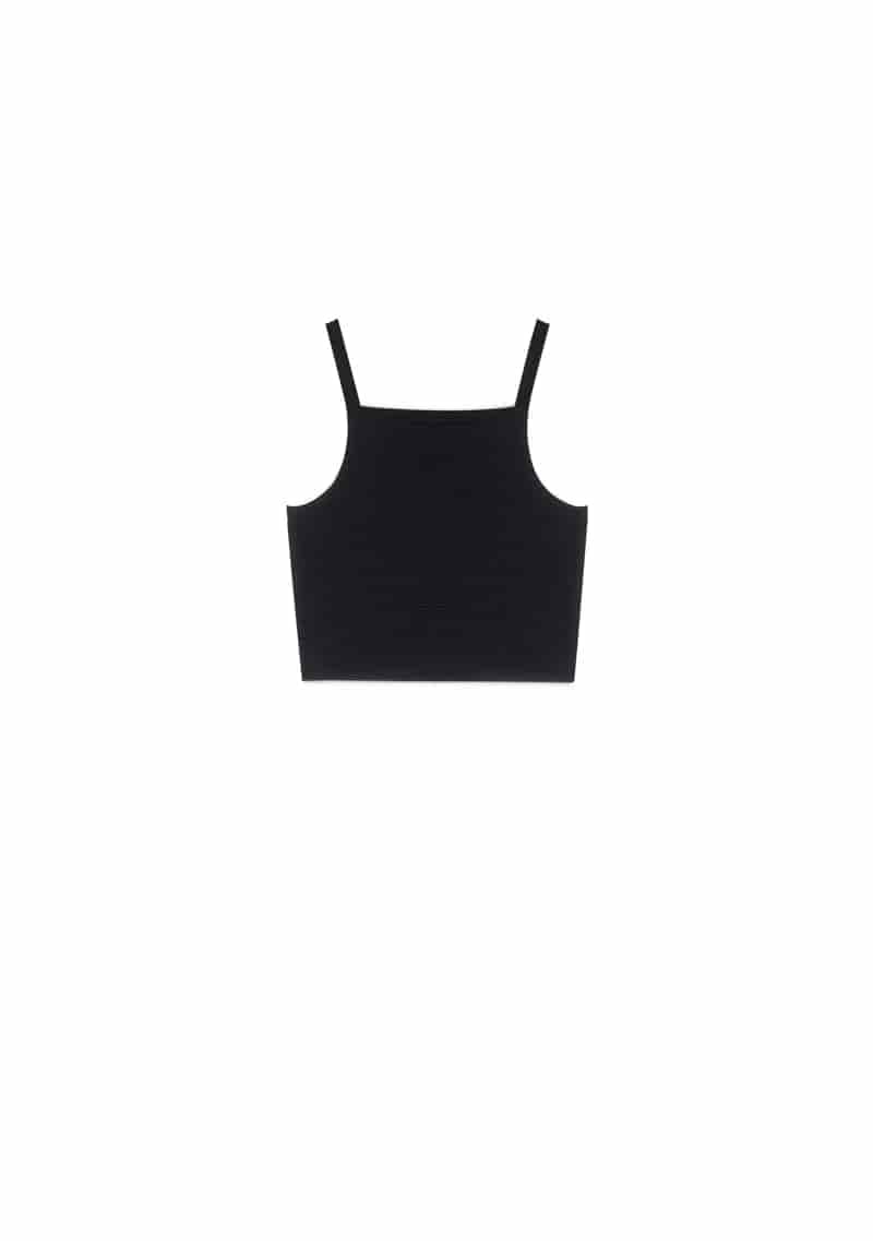Monclair black crop top - miniatura 1