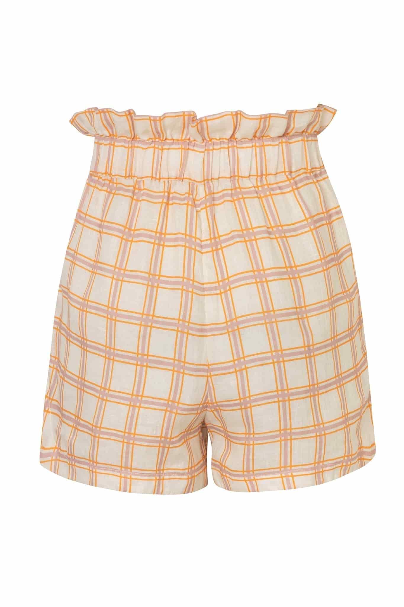 San Antonio Linen Short / Cream and Butter Scotch - miniatura 3