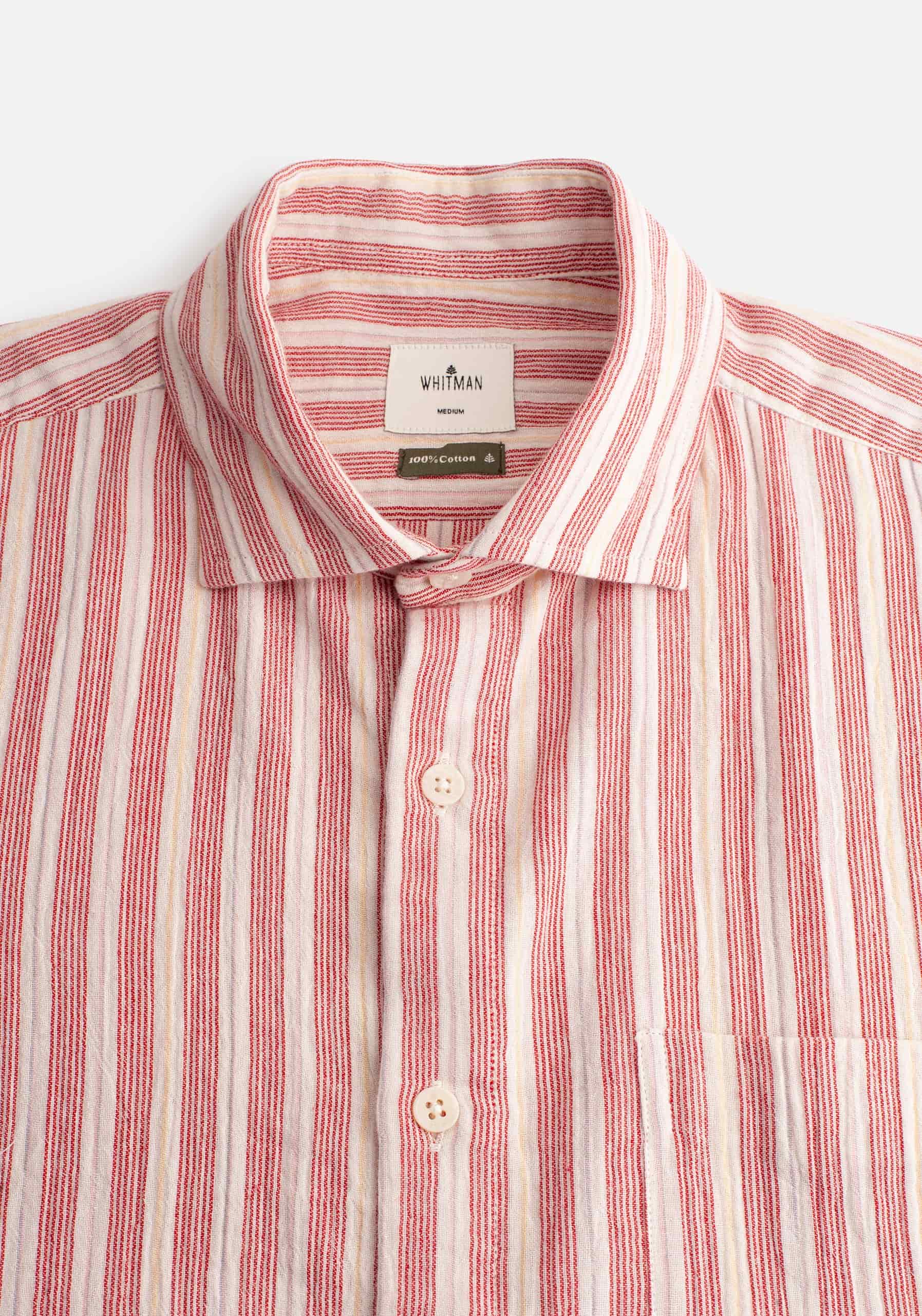 Camisa CF Owen Bols Rayas Rojo - Marfil - miniatura 5