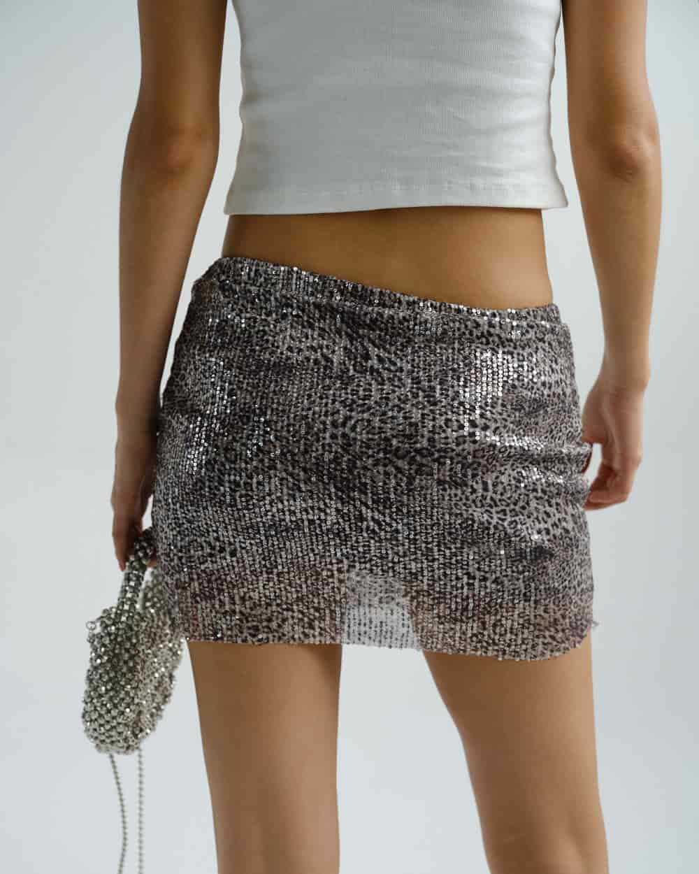 SEQUIN MINI SKIRT - miniatura 4