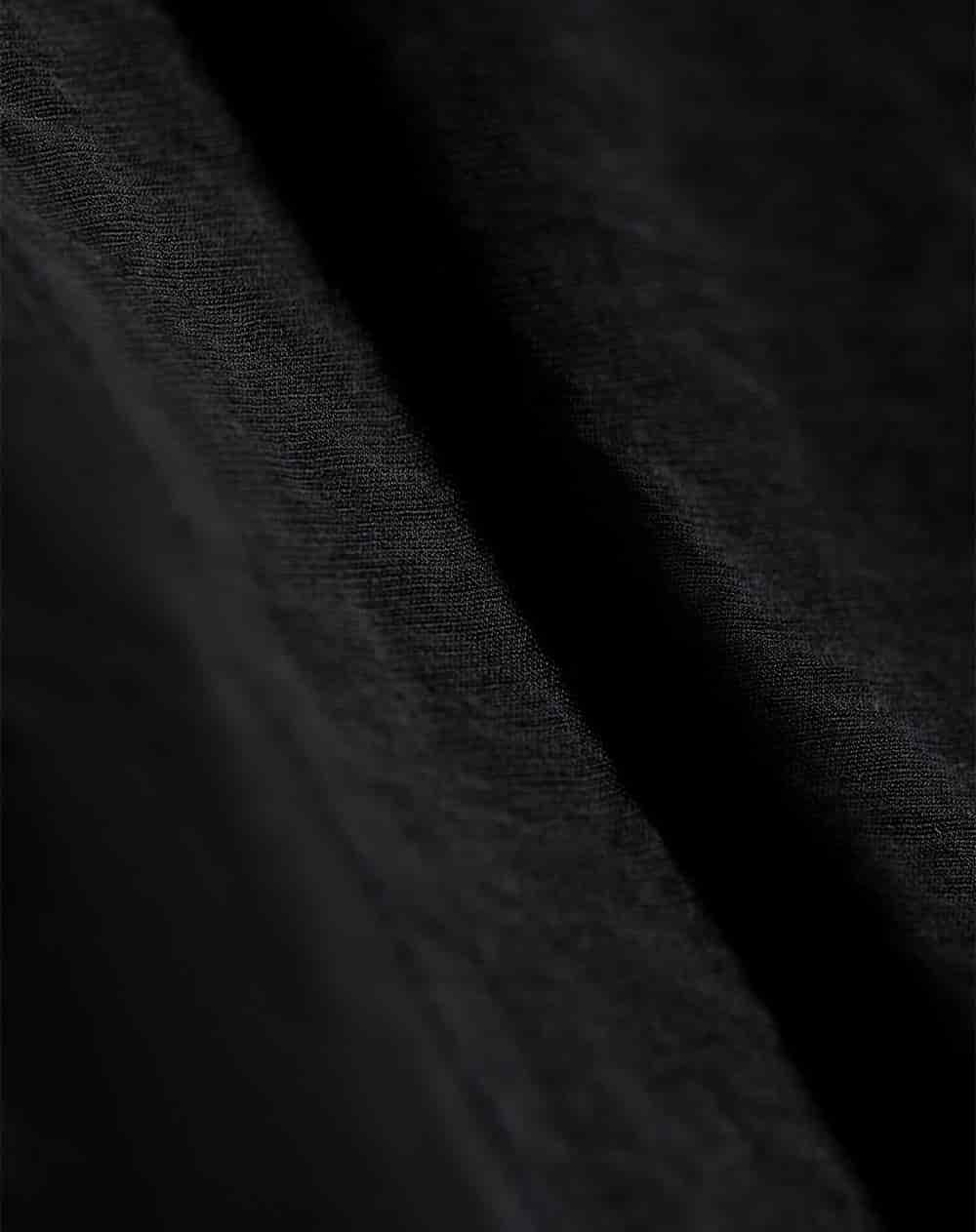 Camisa manga larga regular negra mujer - miniatura 6