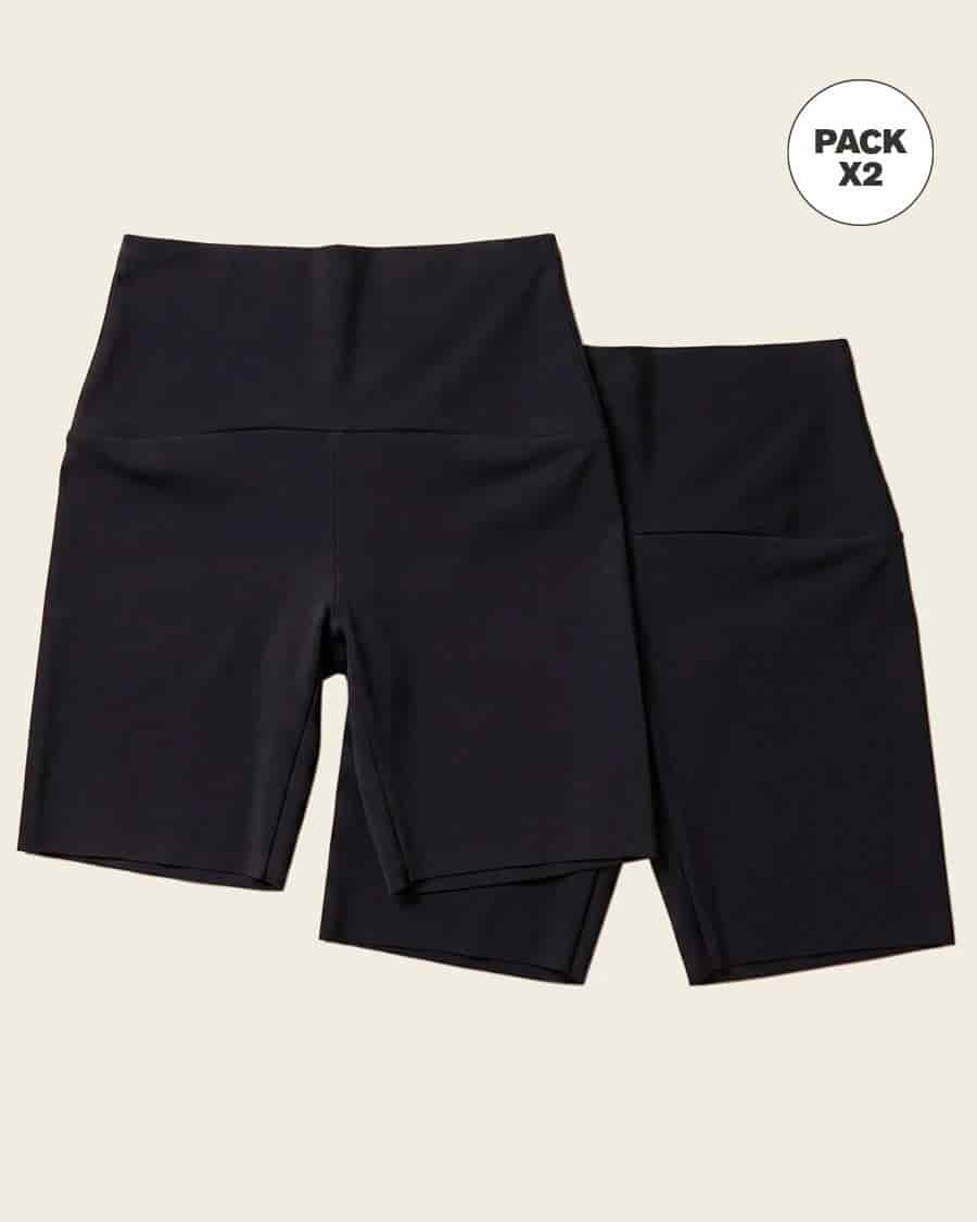 Paquete x 2 shorts de control moderado aspecto invisible con fajón antideslizante - miniatura 2