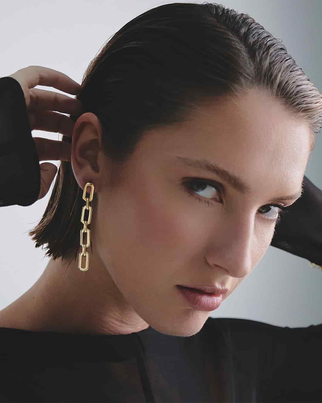 Aretes Eslabones Oro - miniatura 10