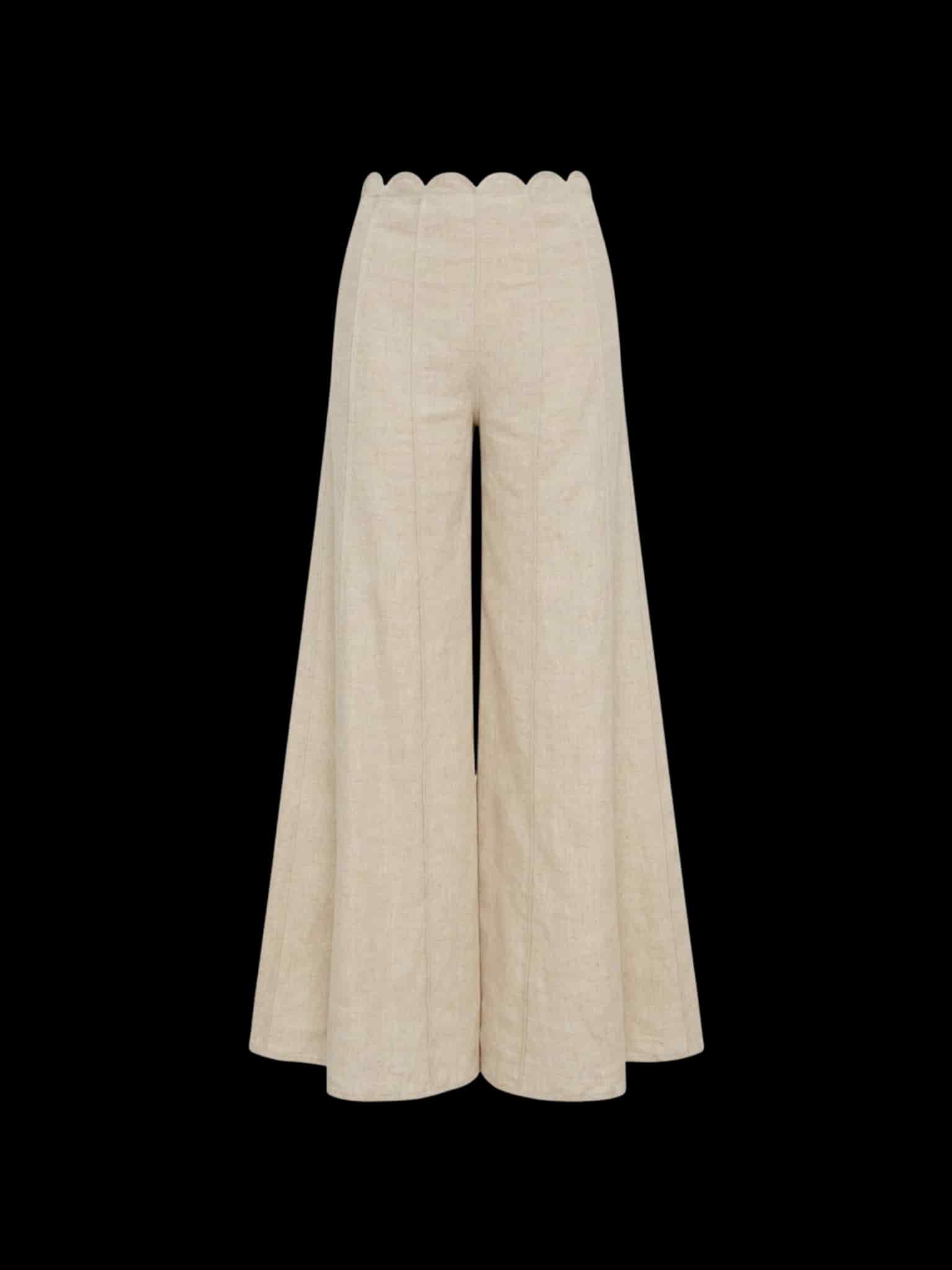 SARIAH PANT BEIGE MELANGE - miniatura 1