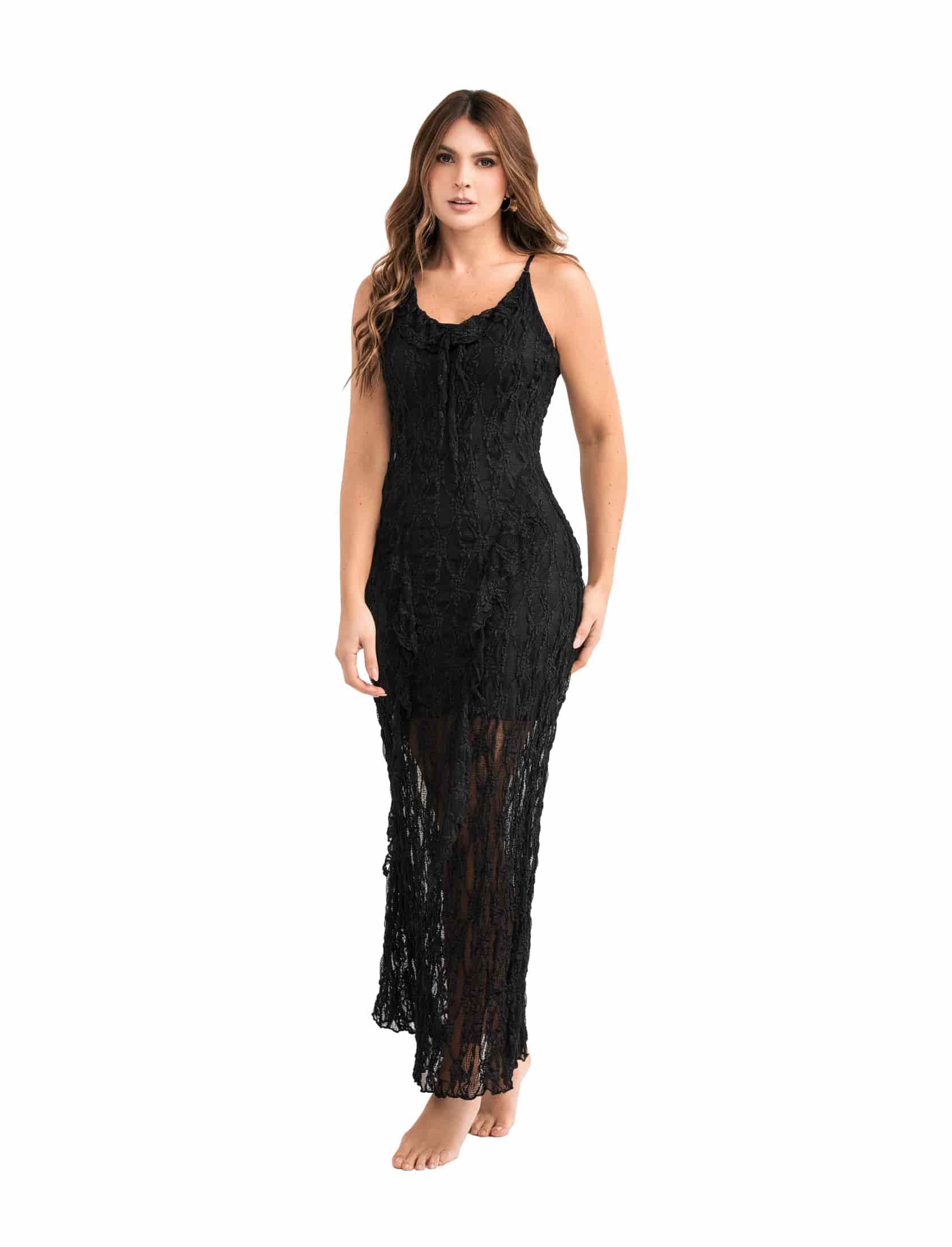 VESTIDO 47275 - SILUETA SEMI AJUSTADA - miniatura 3