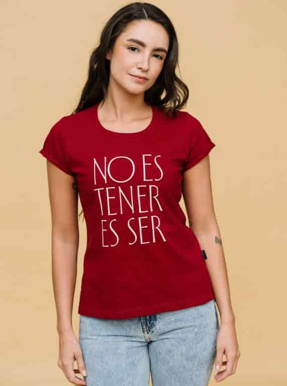 CAMISETA NO ES TENER ES SER - miniatura 3