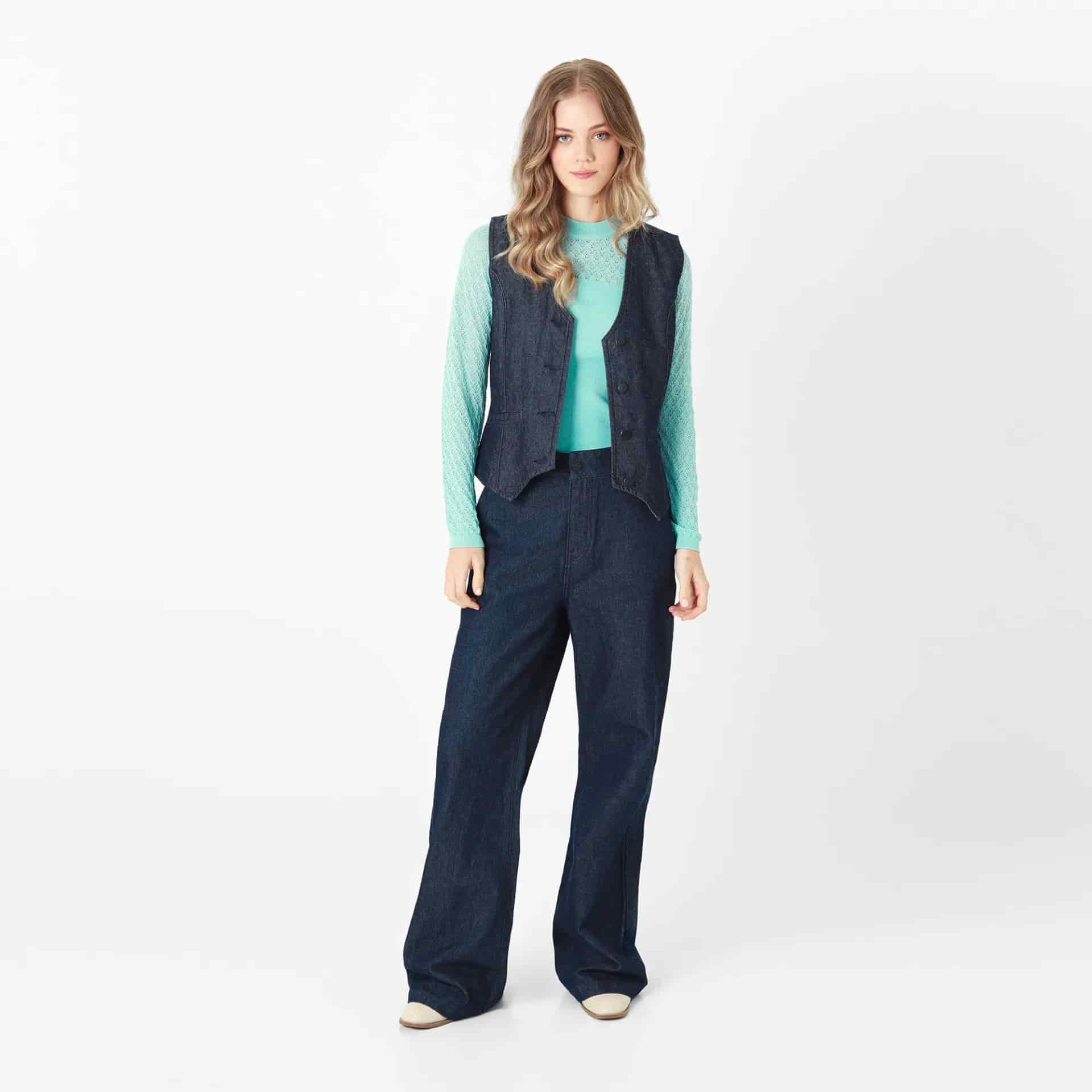 Pantalon Tiro Alto Bota Recta - miniatura 1