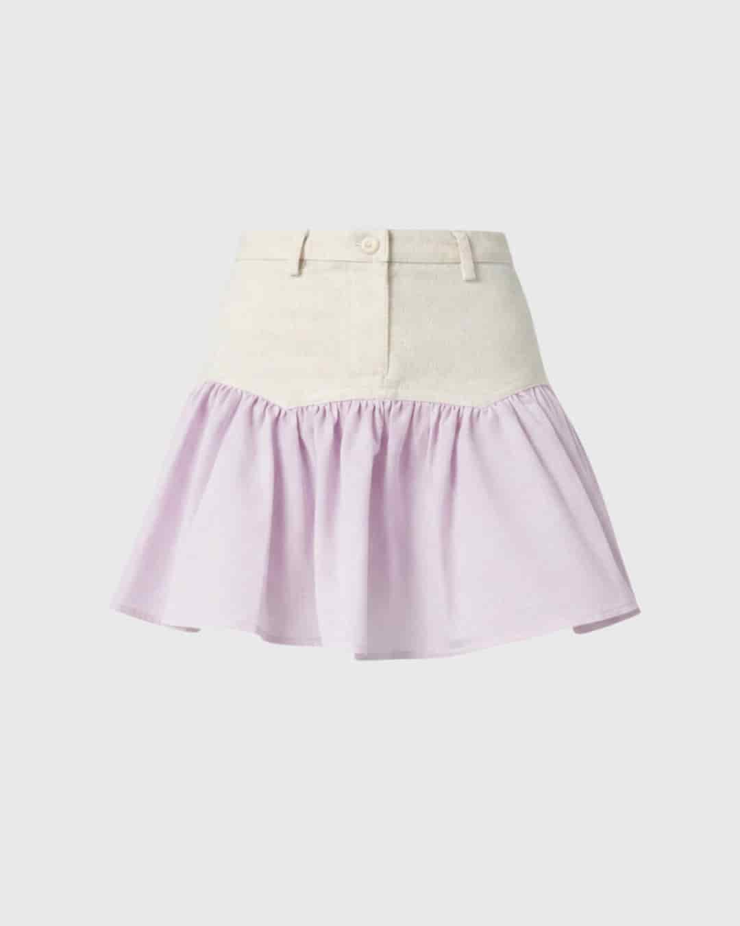 SAND STRIPE MINI SKIRT (ROSA) - miniatura 2