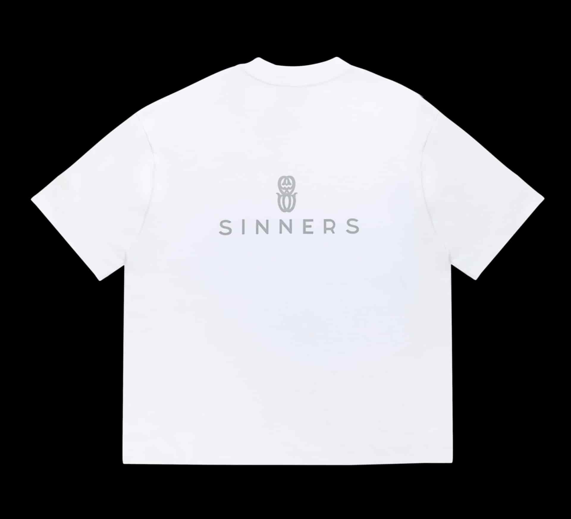 RHINESTONE LOGO WHITE T-SHIRT - miniatura 1
