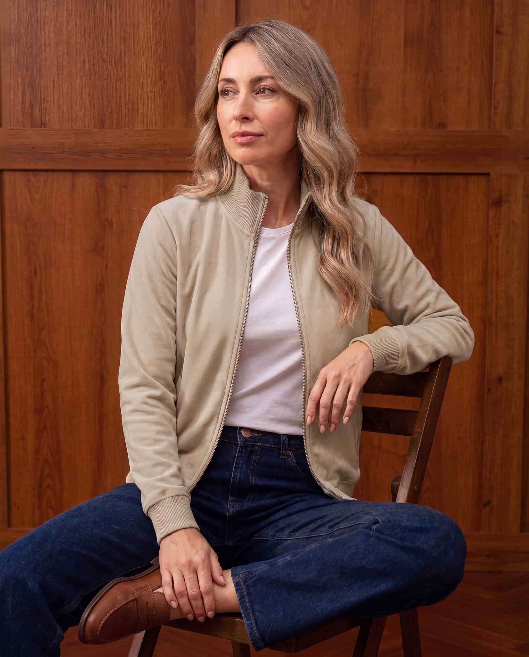 Chaqueta Snowy Confort Beige - miniatura 3