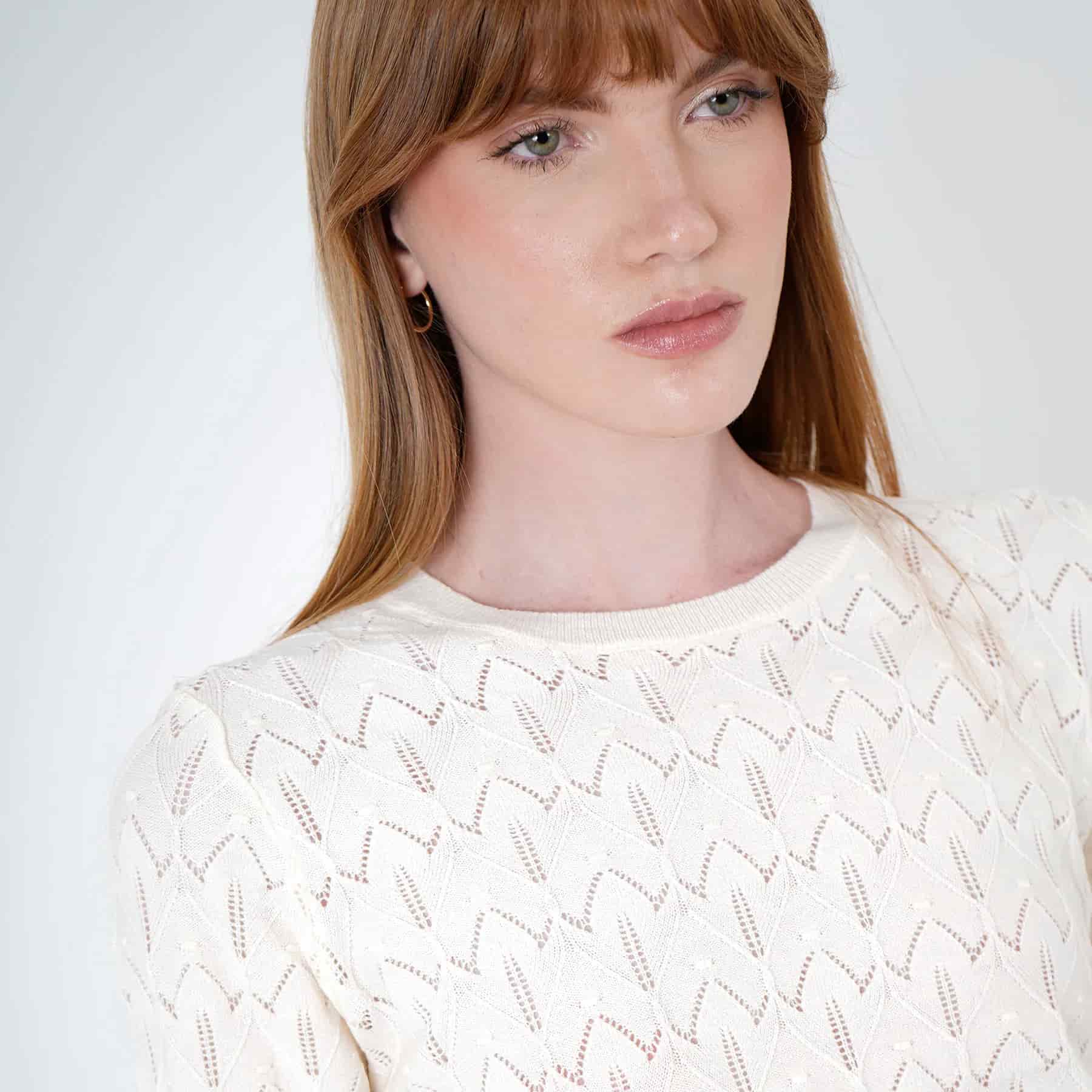 Sweater Cuello V Manga Larga - miniatura 1