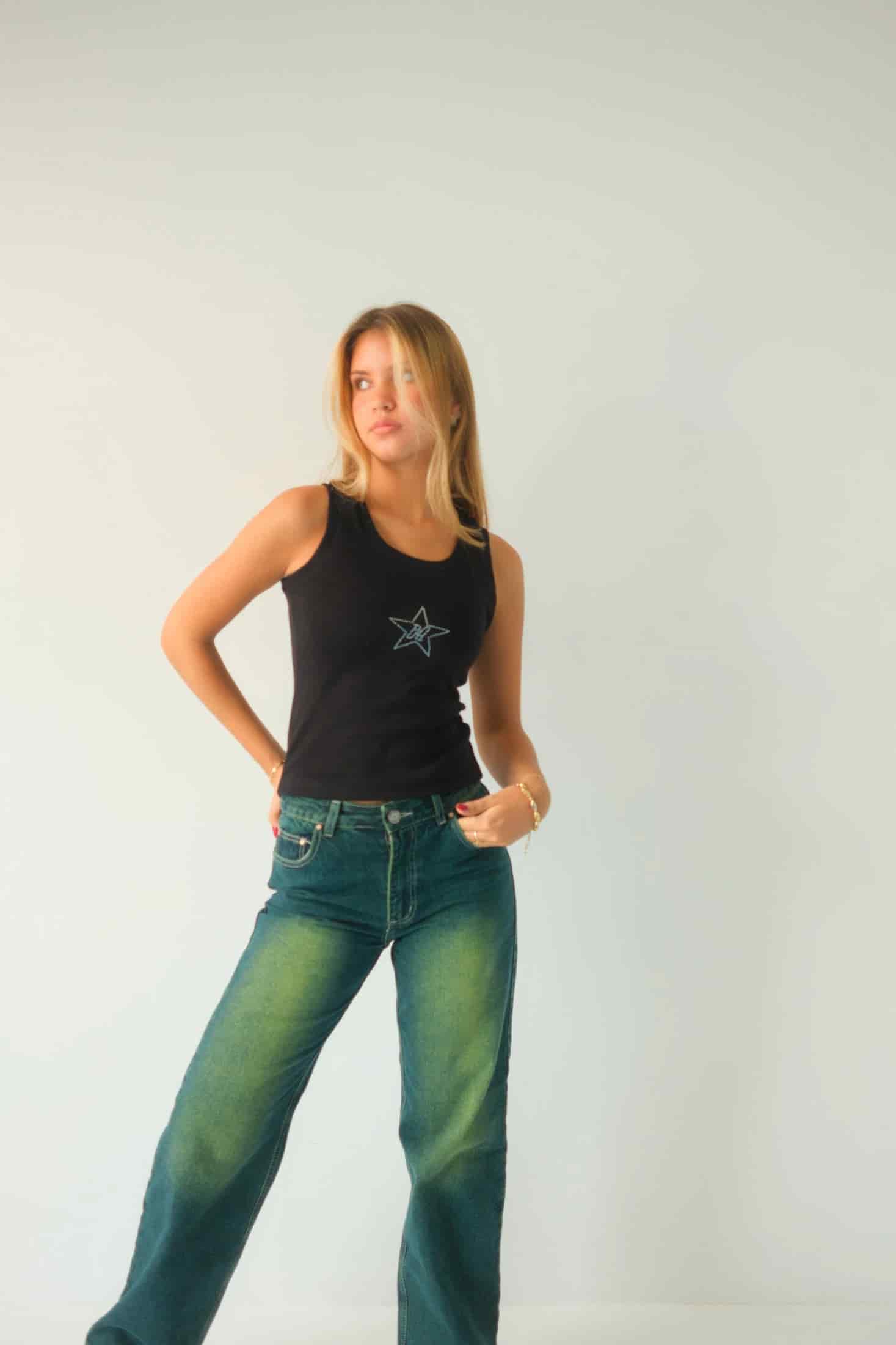 Double Star Green Jeans - miniatura 4
