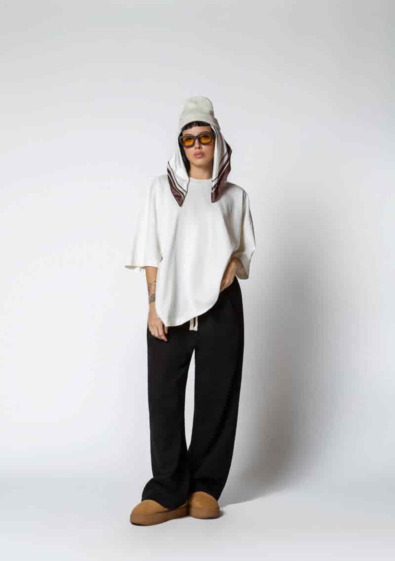 Dopamine cream box fit t-shirt - miniatura 3