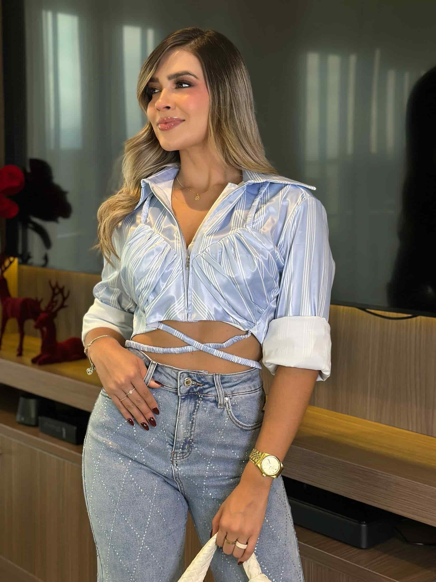 BLUSA ANTONELLA AZUL - miniatura 2