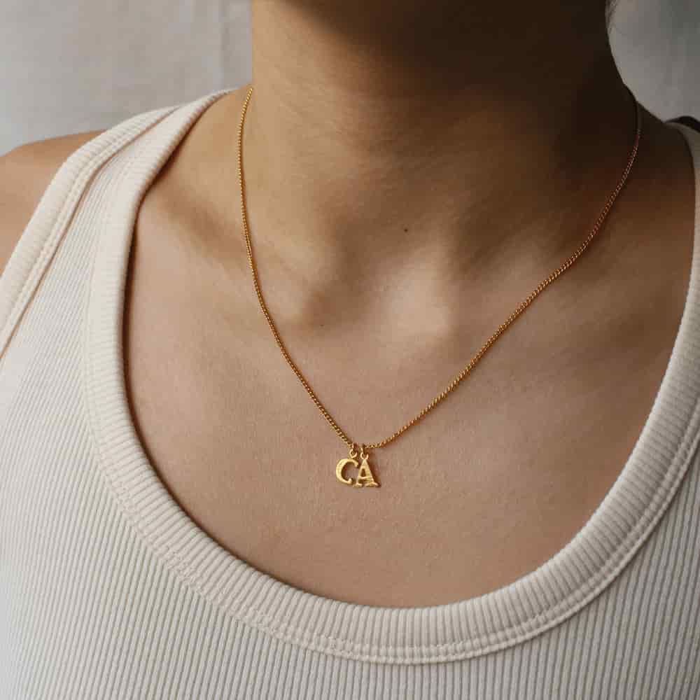 PreOrder Cadena 2 Letras Gold - miniatura 2