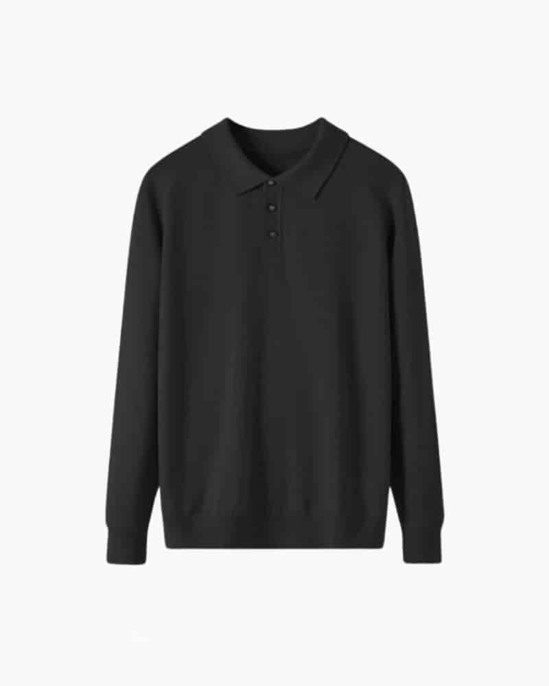 100% Premium Wool Polo - miniatura 5