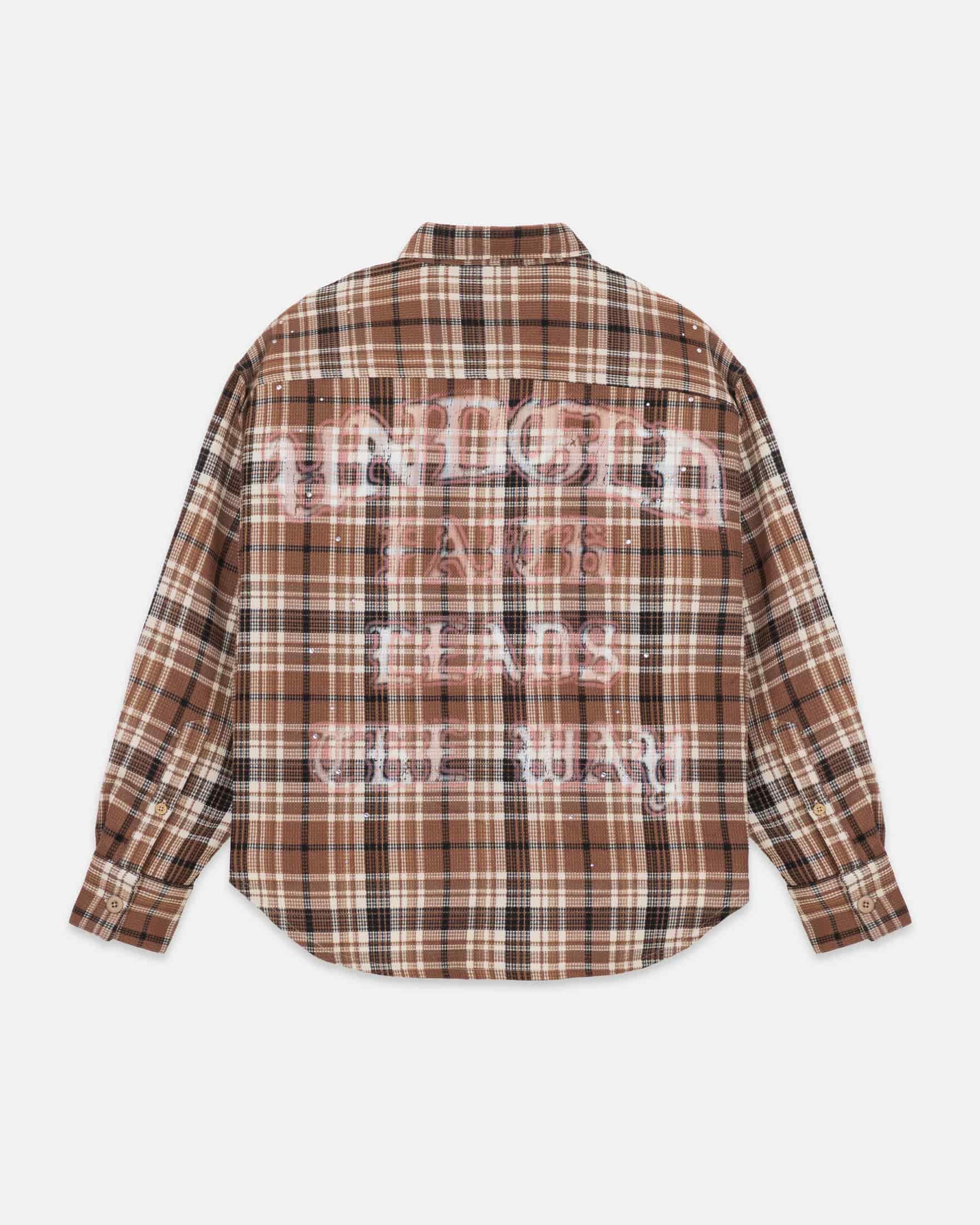 Act 1 Faith Flannel Shirt Plaid Brown - miniatura 3