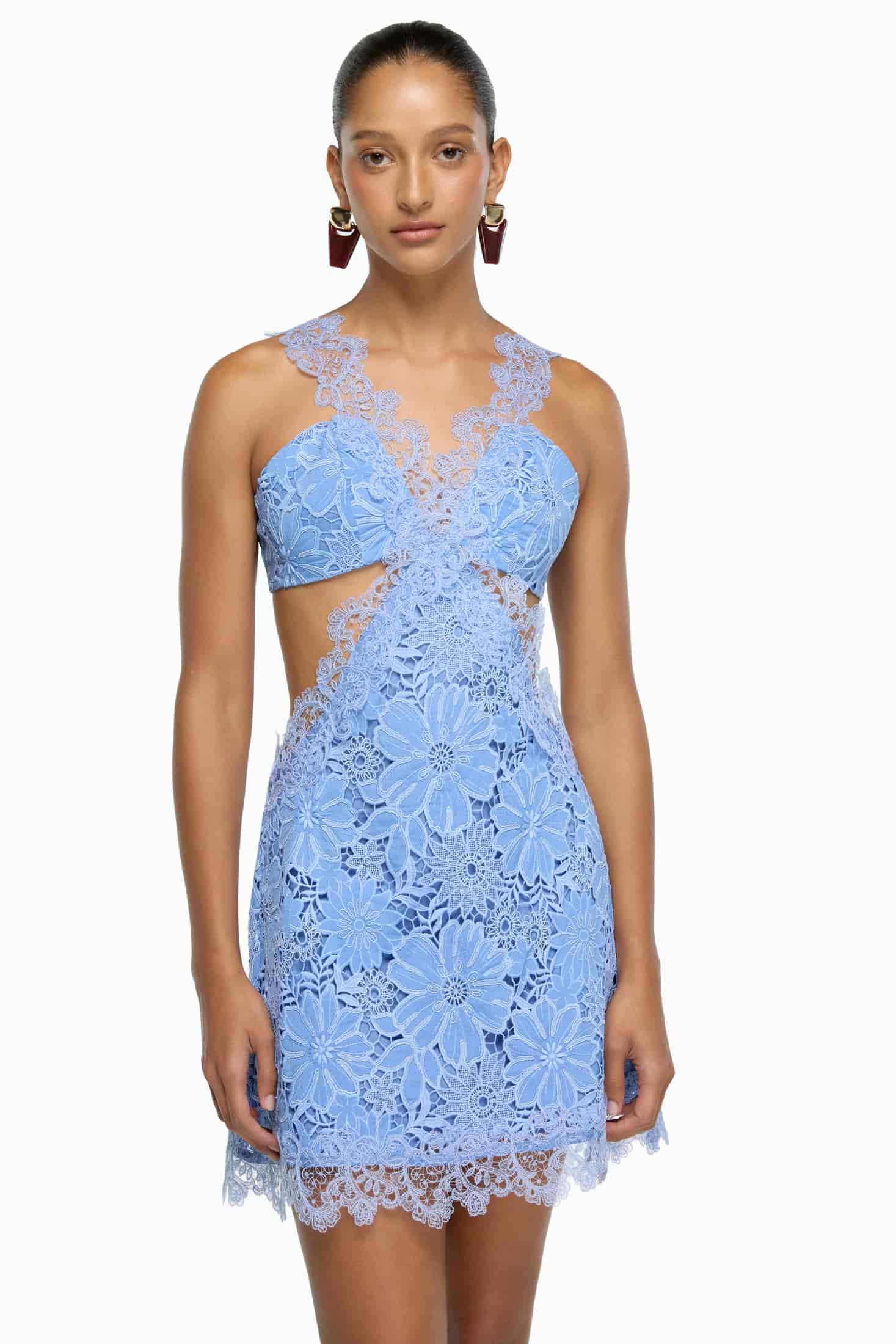 THERESE MINI DRESS BLUE - miniatura 1