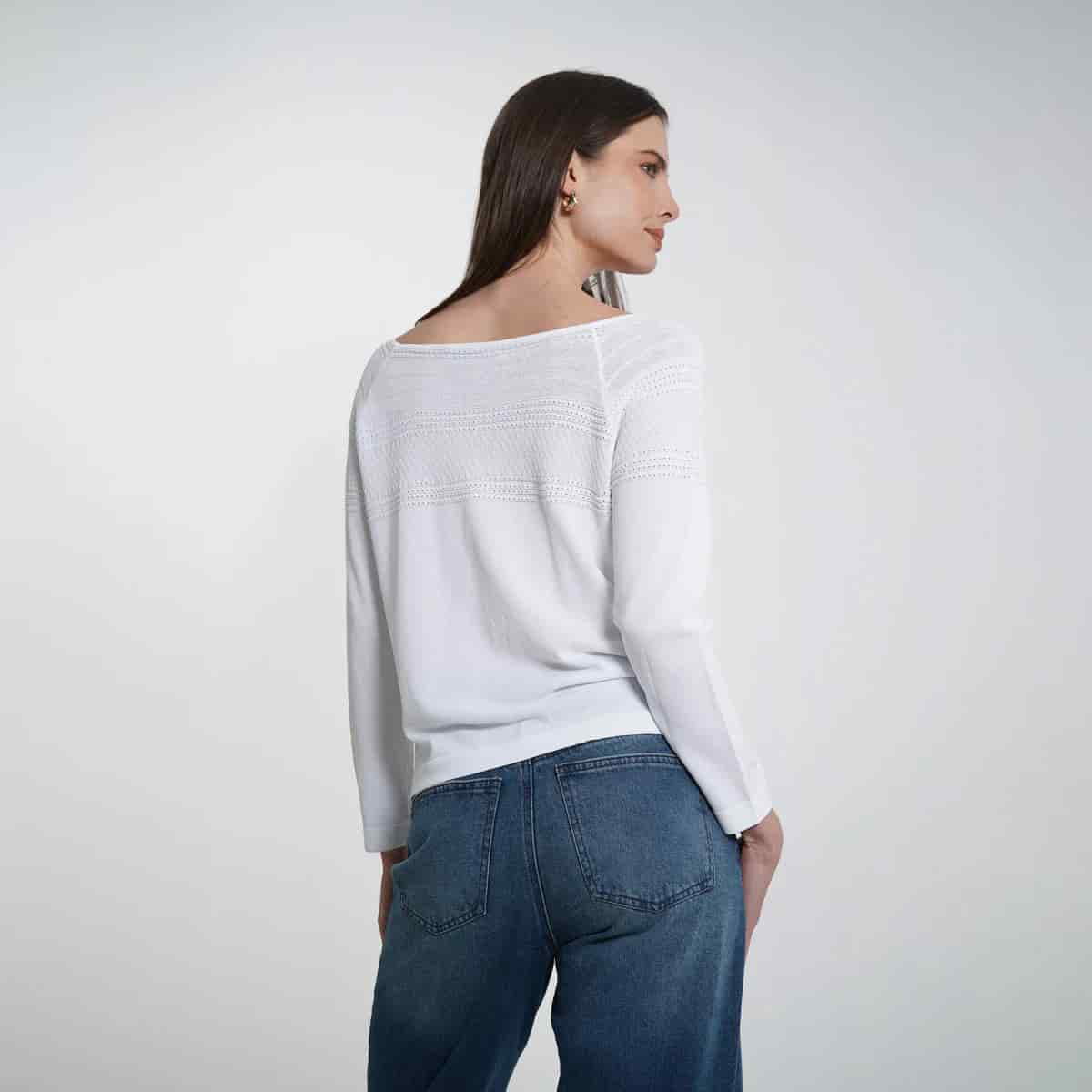 Sweater Cuello Redondo Manga Larga - miniatura 2