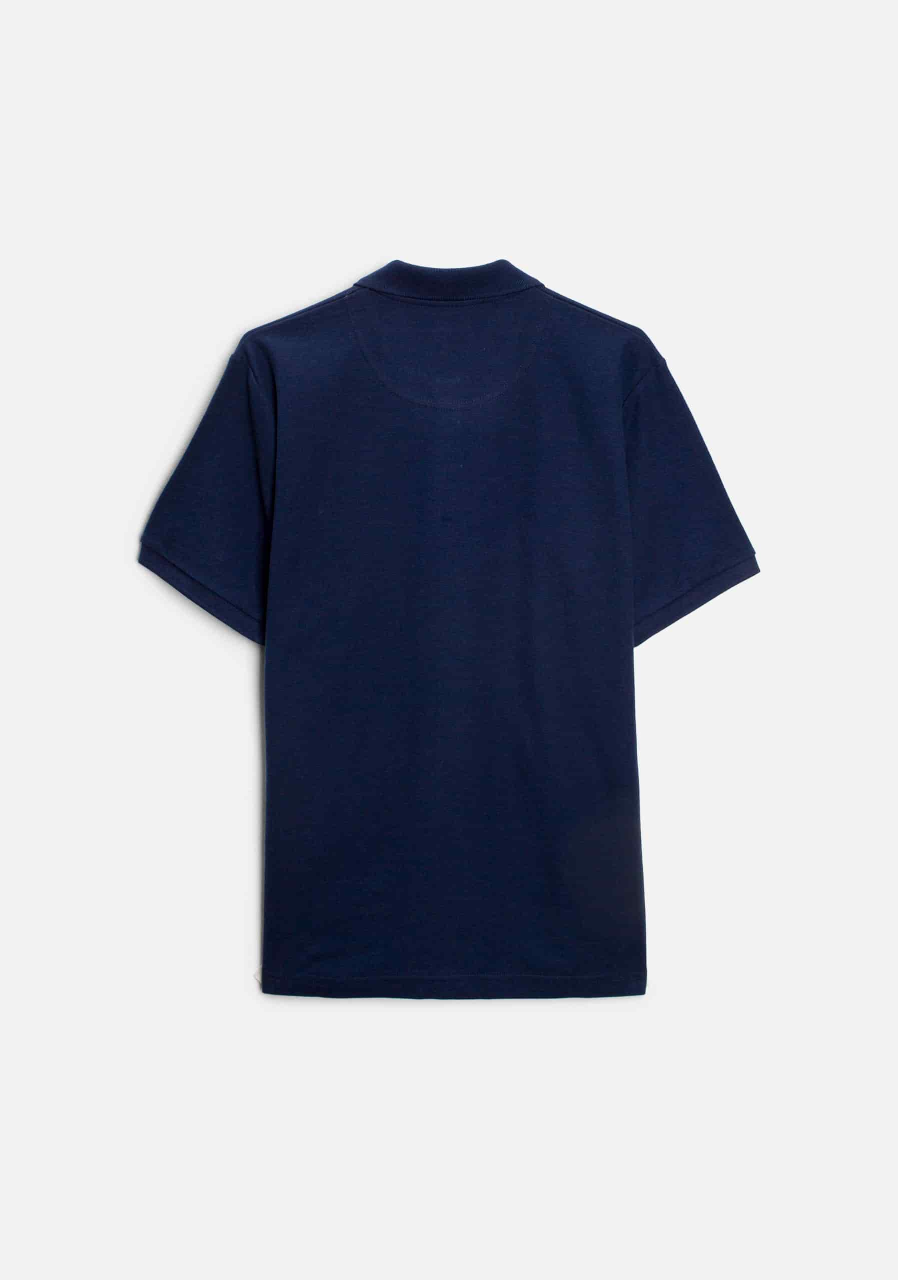 Camiseta Polo H Unicolor L-Ros Azul Osc - miniatura 3
