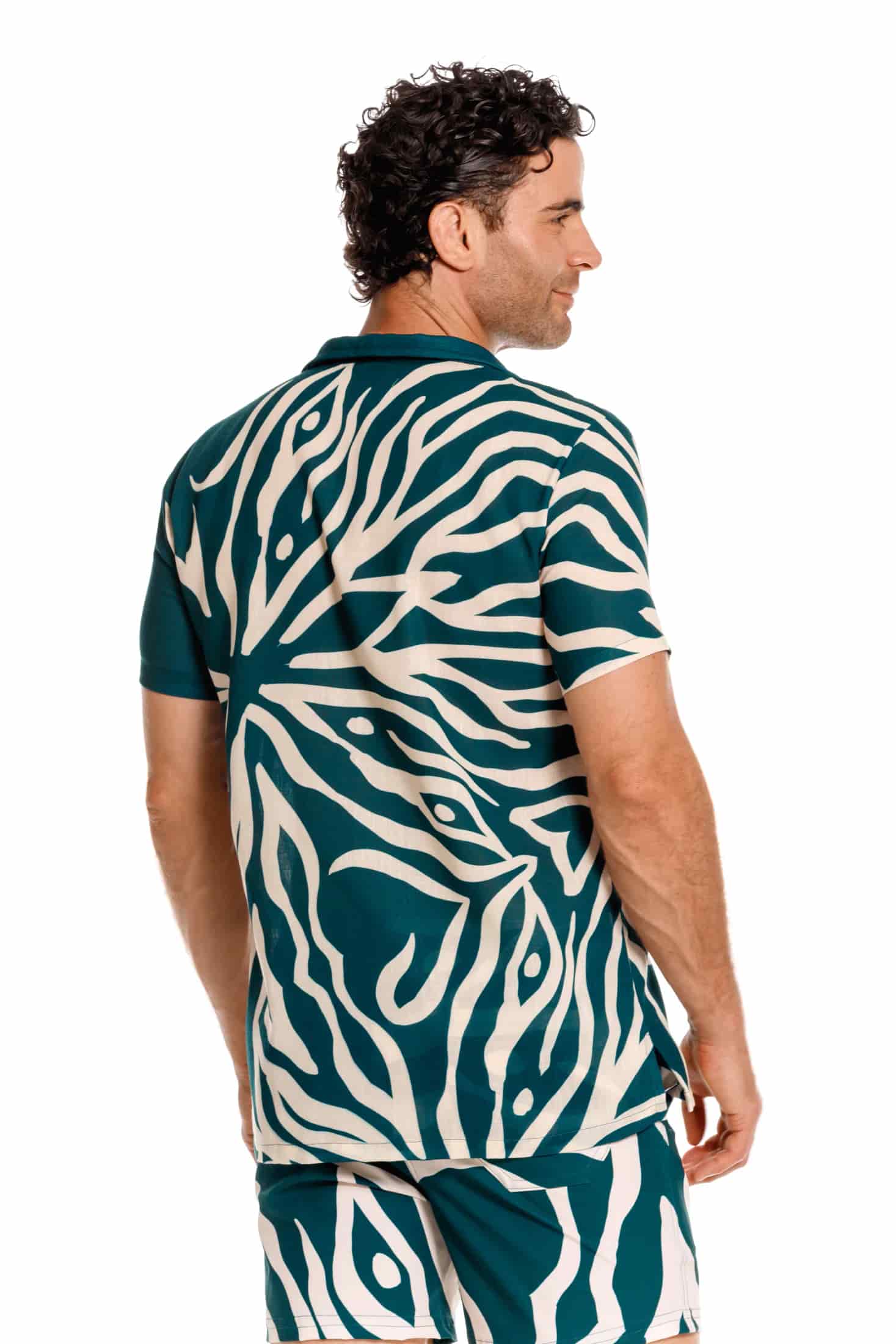Camisa Hombre Coral Verde - miniatura 5