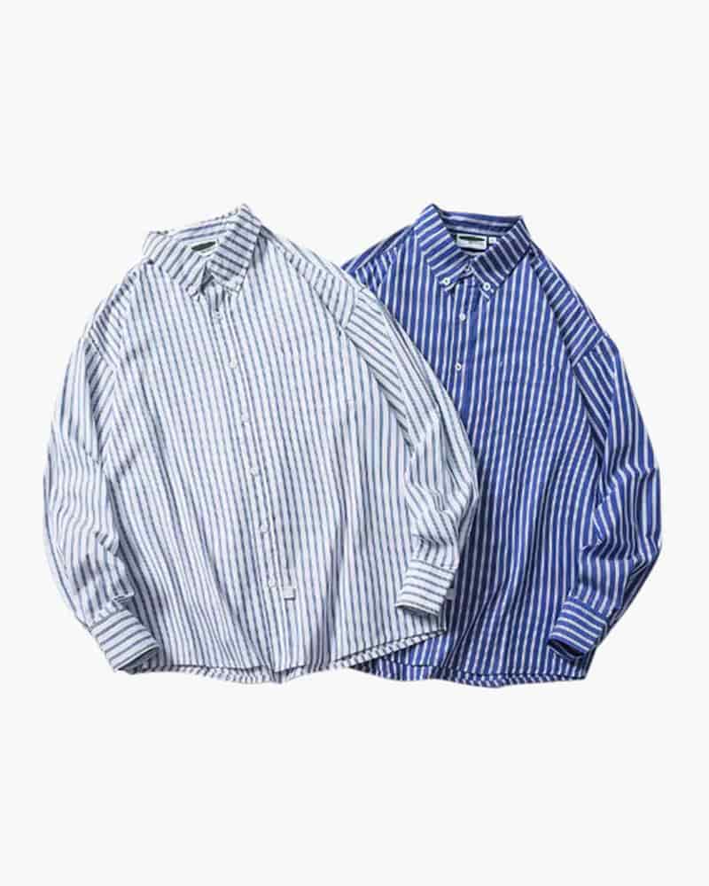 Oversized Striped Shirt - miniatura 1