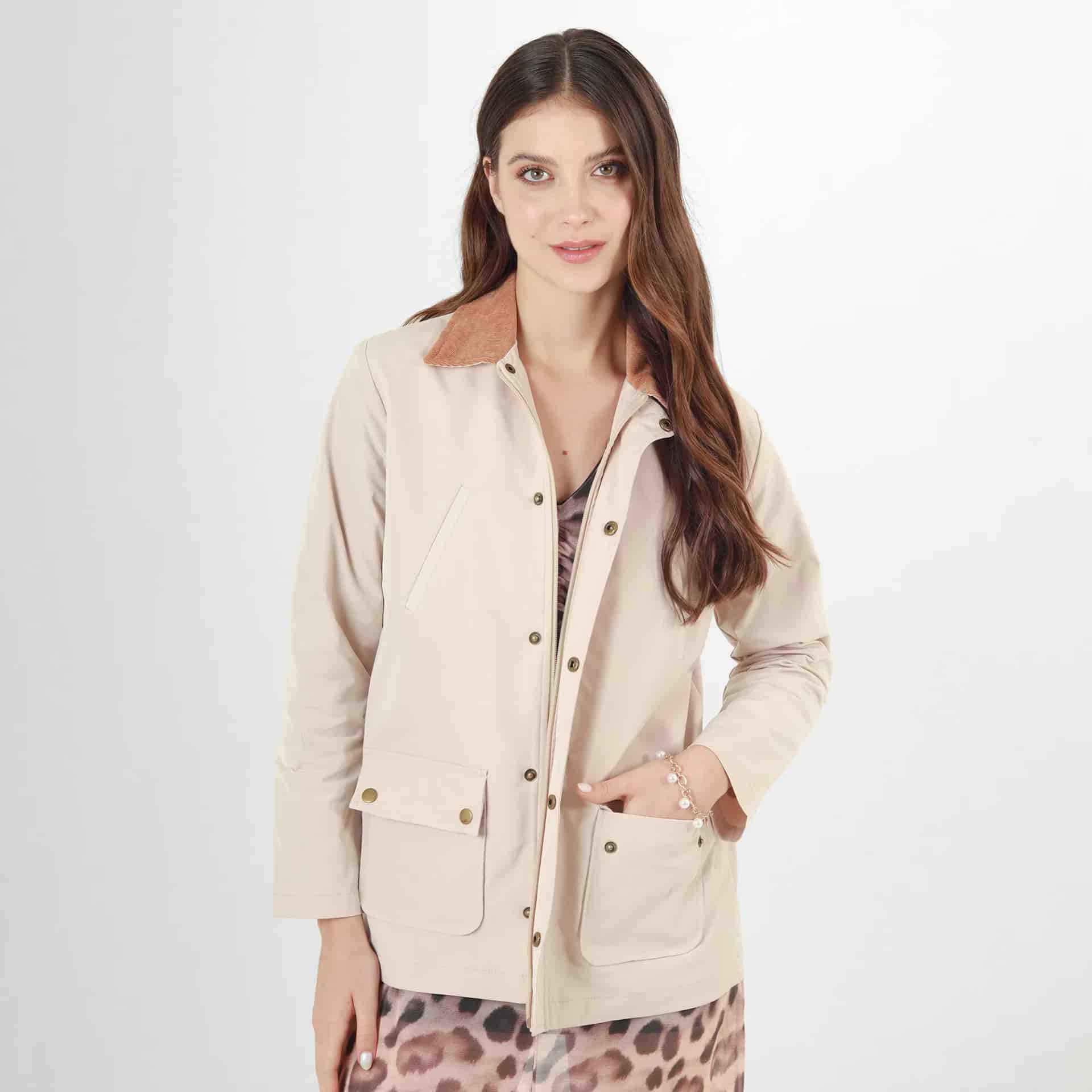 Chaqueta Cuello Camisero Manga Larga - miniatura 2