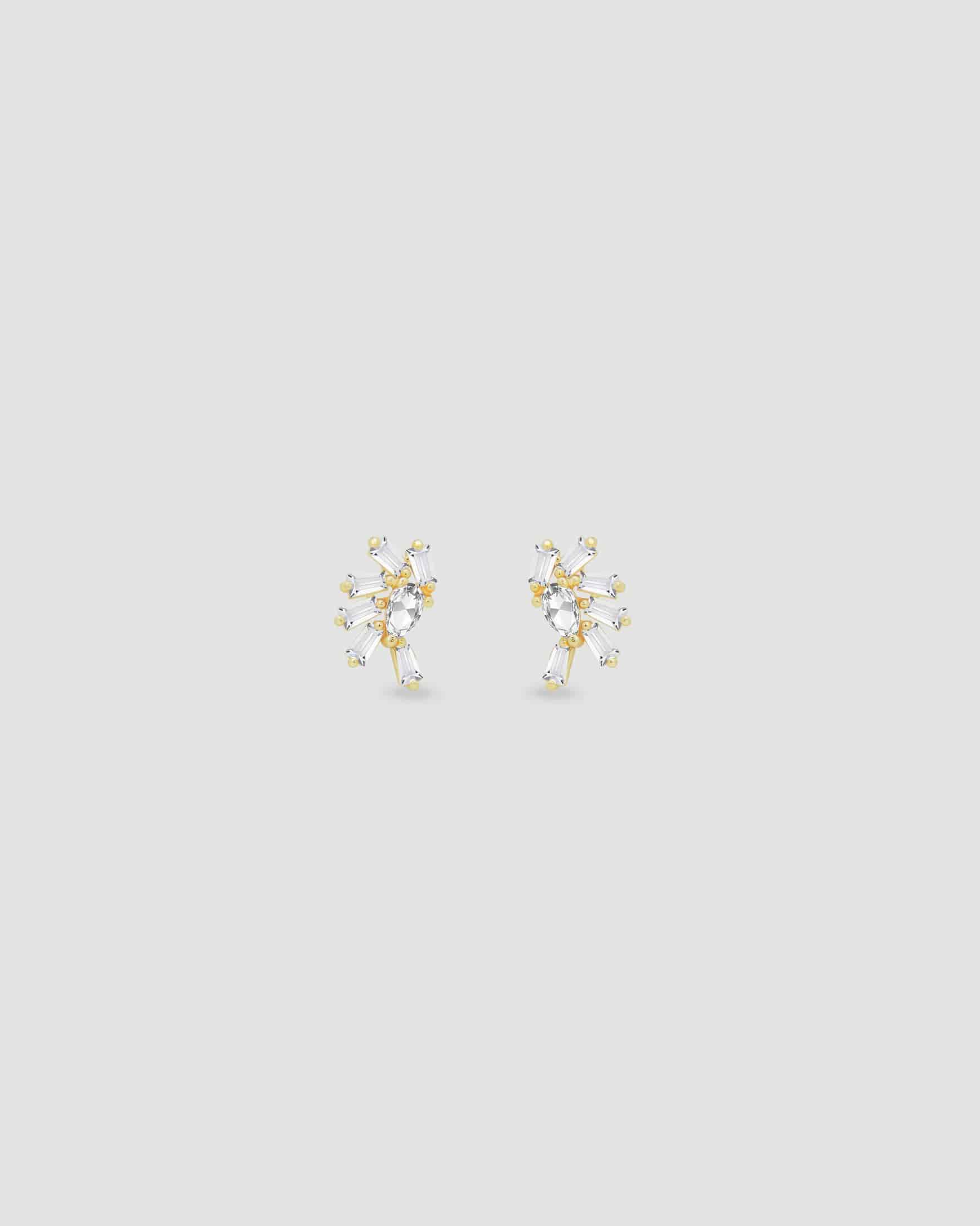 Aretes Abanico Cristal - miniatura 2