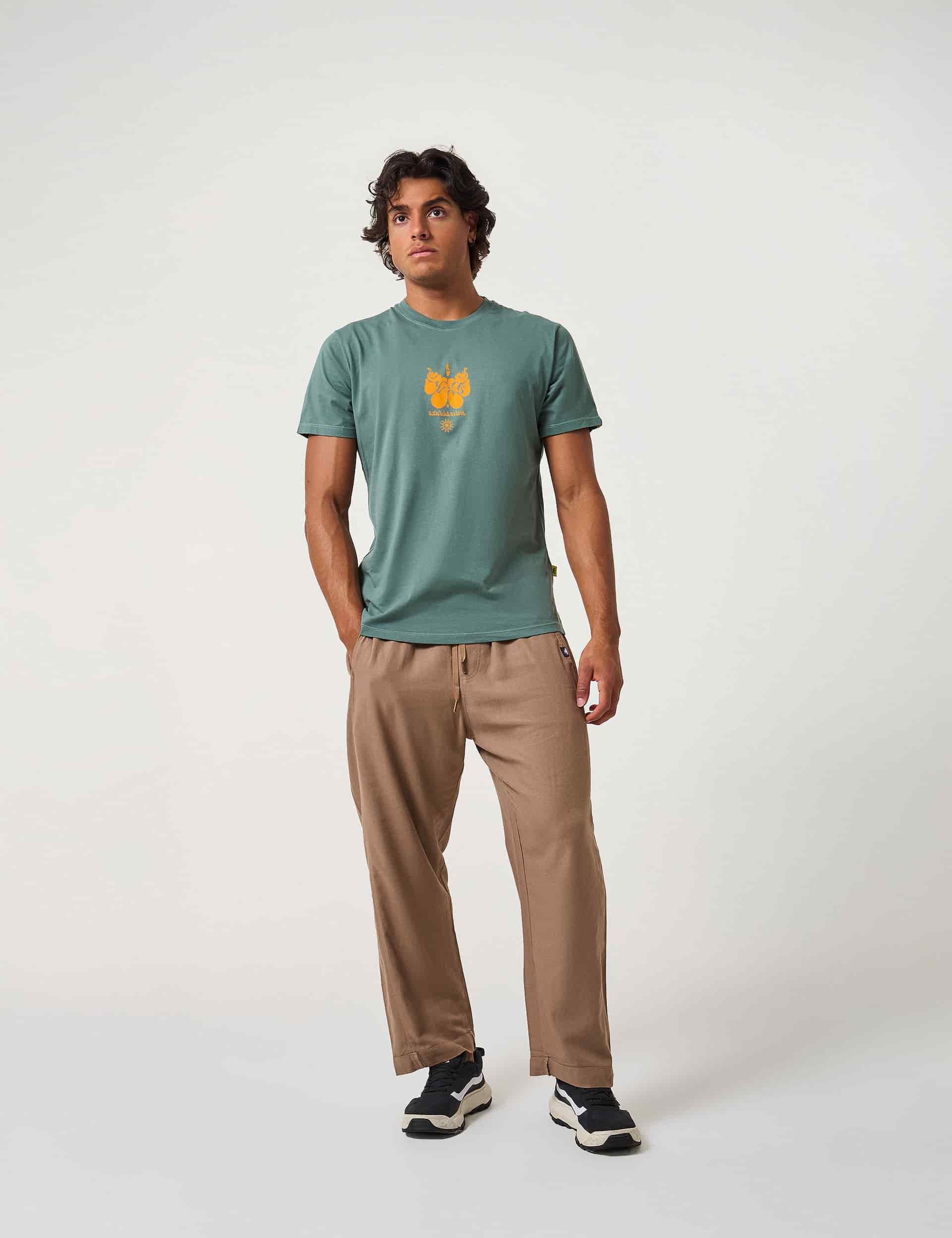 Camiseta Regular Fit Littler Wing verde pino Unisex - miniatura 2