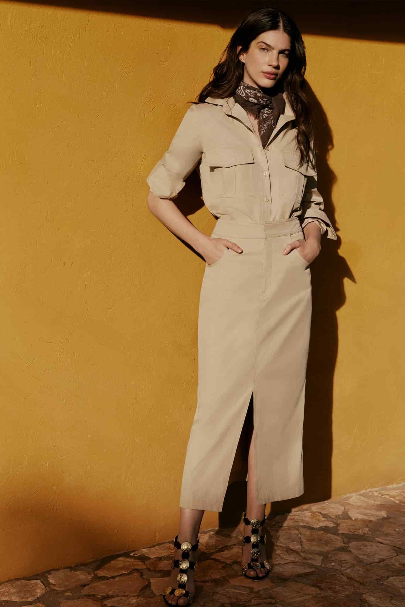 Falda Atena Khaki - miniatura 2