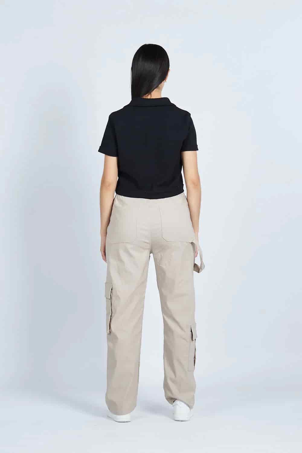 Lounge cropped Polo textura Negra | Drop 03 | - miniatura 3