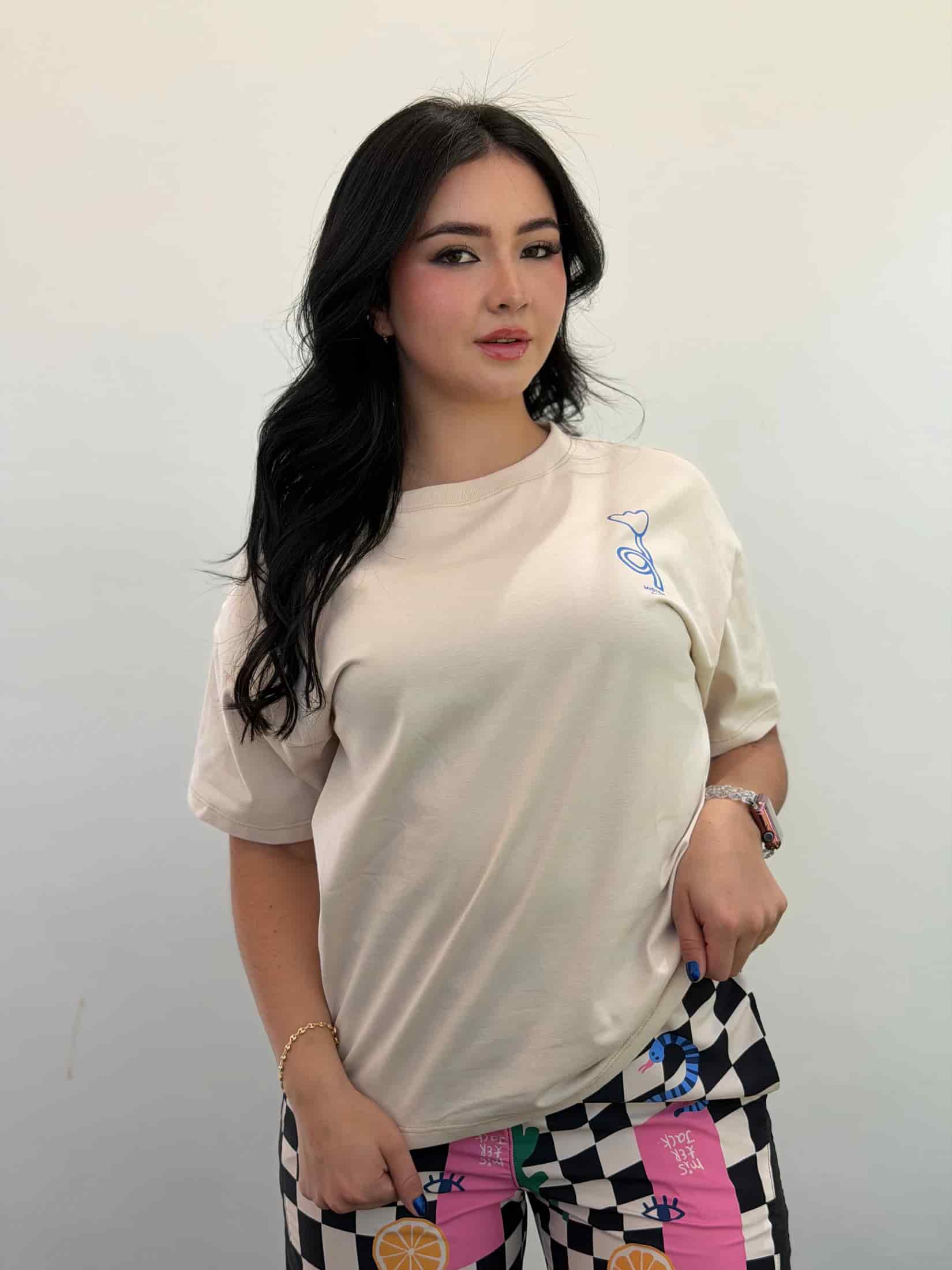 Camiseta Beige Instante - miniatura 1
