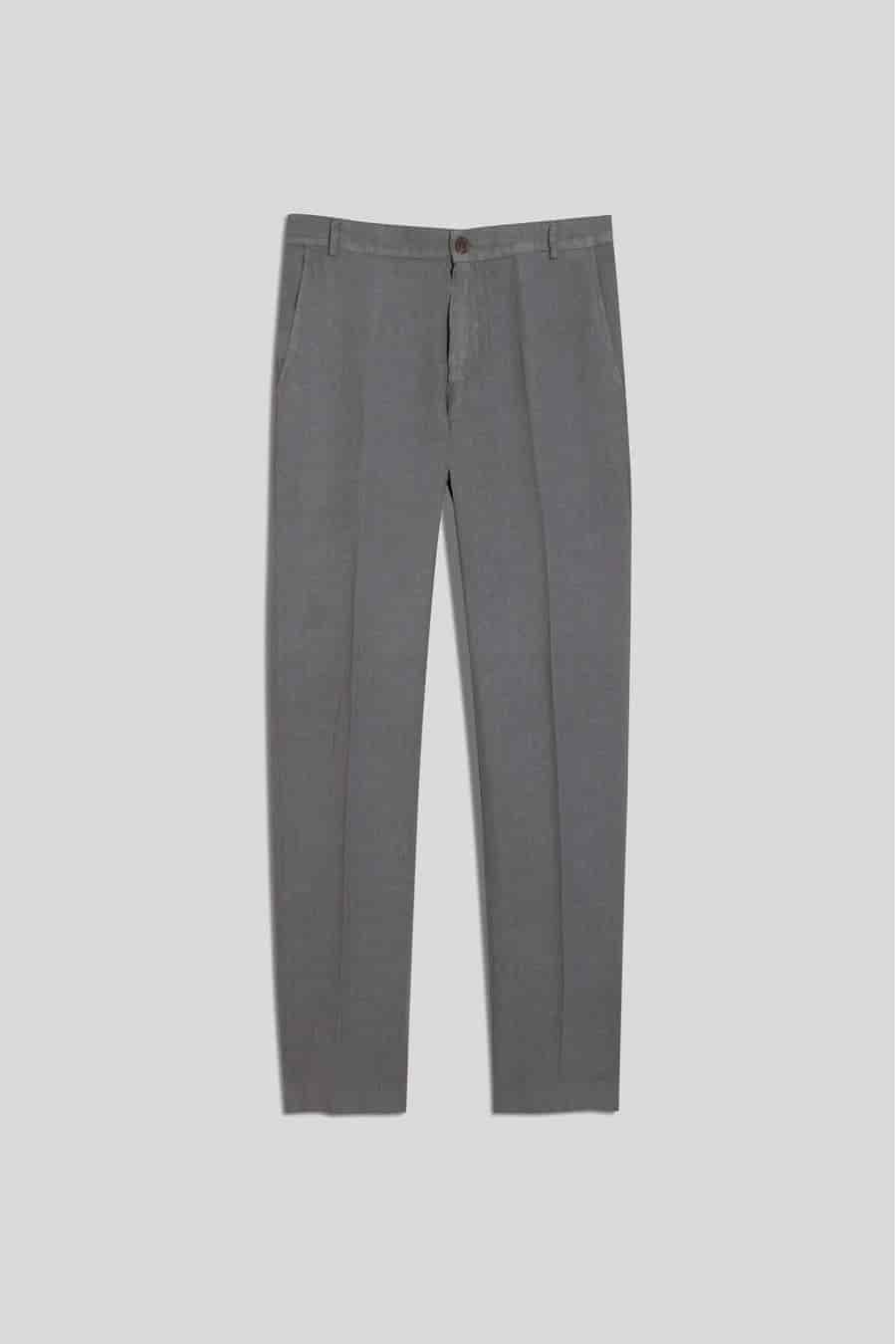 Men's linen pants smoke donato - miniatura 1