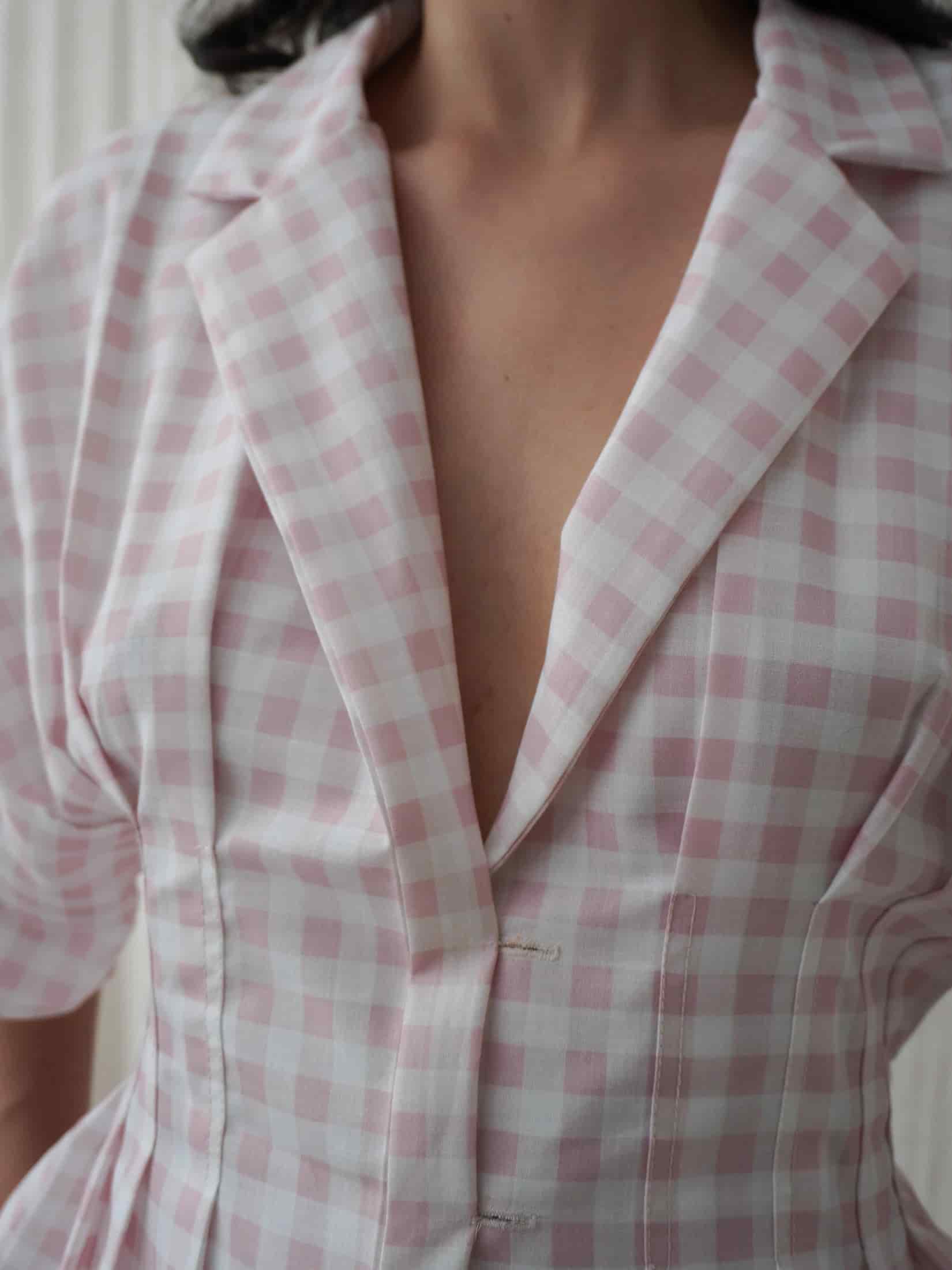 Camisera Gaviota Cuadros Rosado - miniatura 1